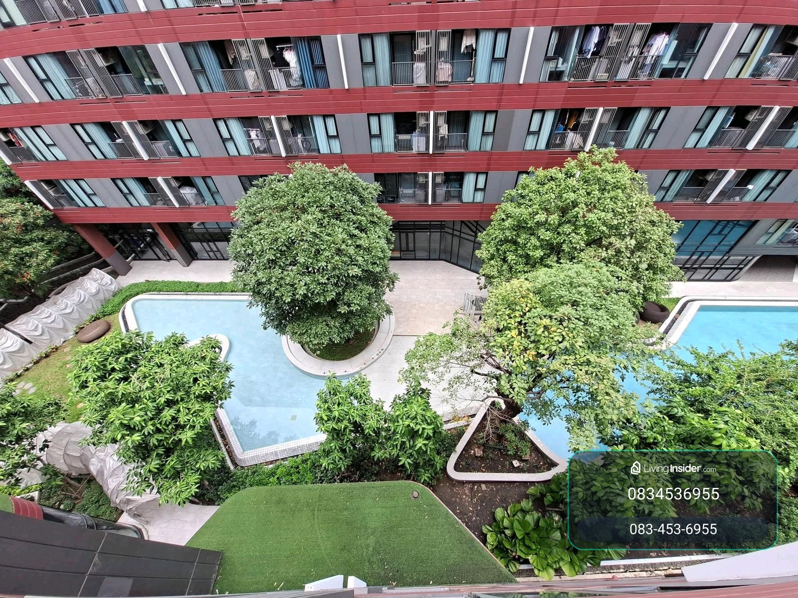 🏞 ให้เช่า kave TU วิวสระ ตึก D ชั้น 6 ห้อง 25 ตรม , คฟฟ.จัดเต็ม, เฟอร์นิเจอร์ครบครัน, ห้องไม่เคยปล่อยเช่า – รูปที่ 3