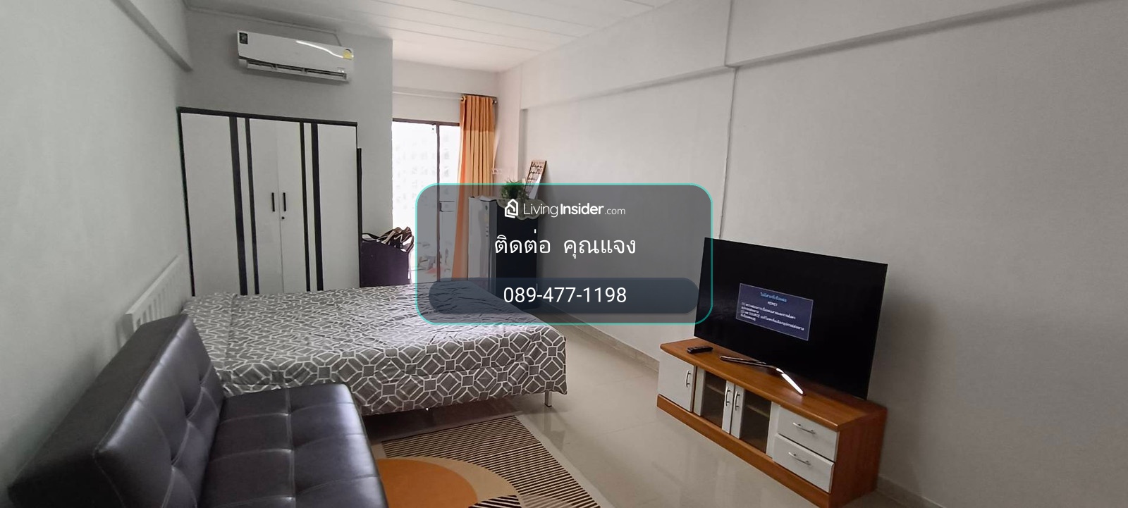 Clean room for rent, fully furnished, Baan Suan Bang Khen Condo, Soi Phahonyothin 48, near Green BTS, Sai Yut Station. – รูปที่ 3