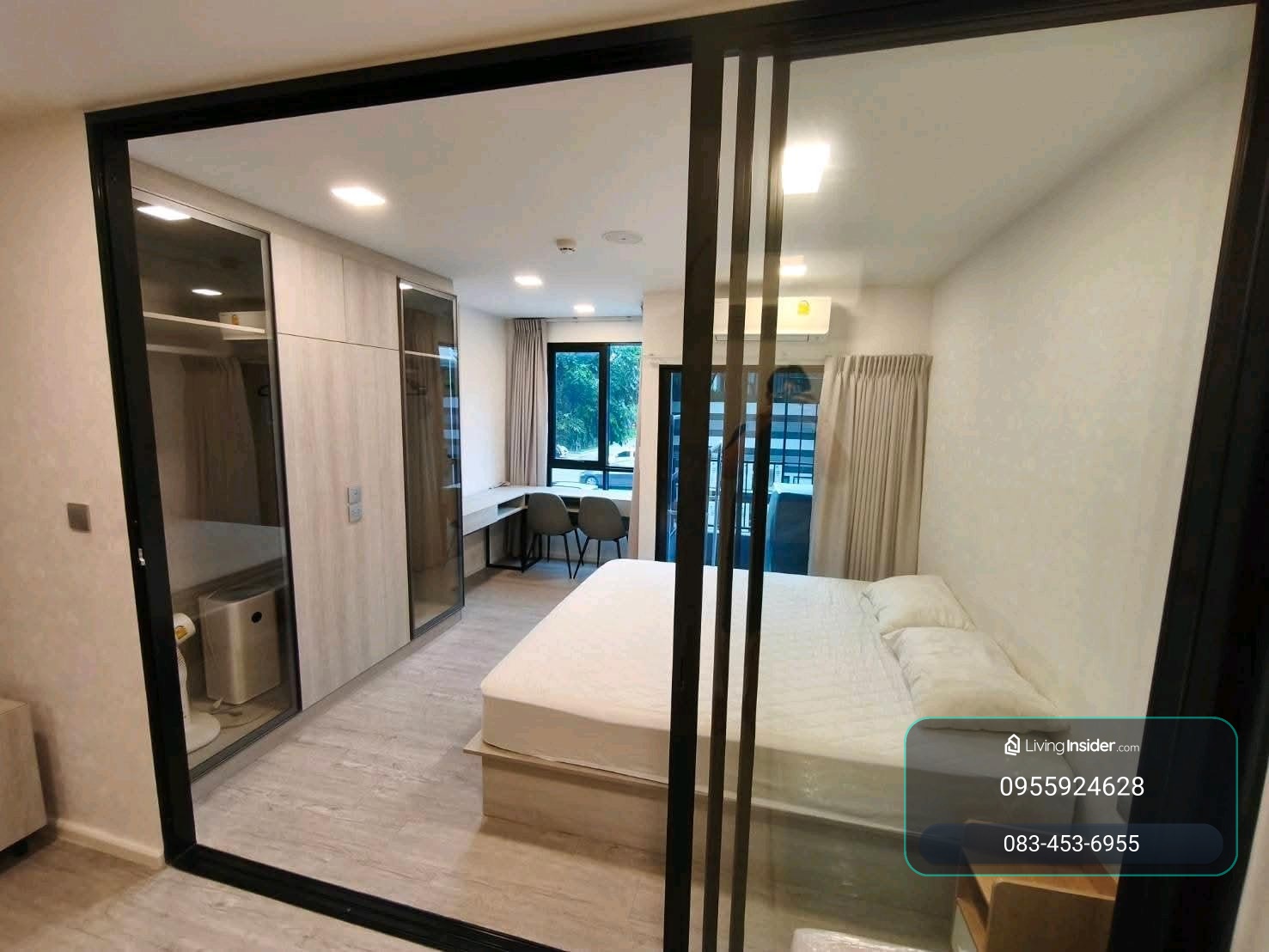 🌏For rent kave ava, building C, 2nd floor, room 28 sq m., rent 10,000/month, pool view, complete coffee and tea, full furniture. – รูปที่ 3