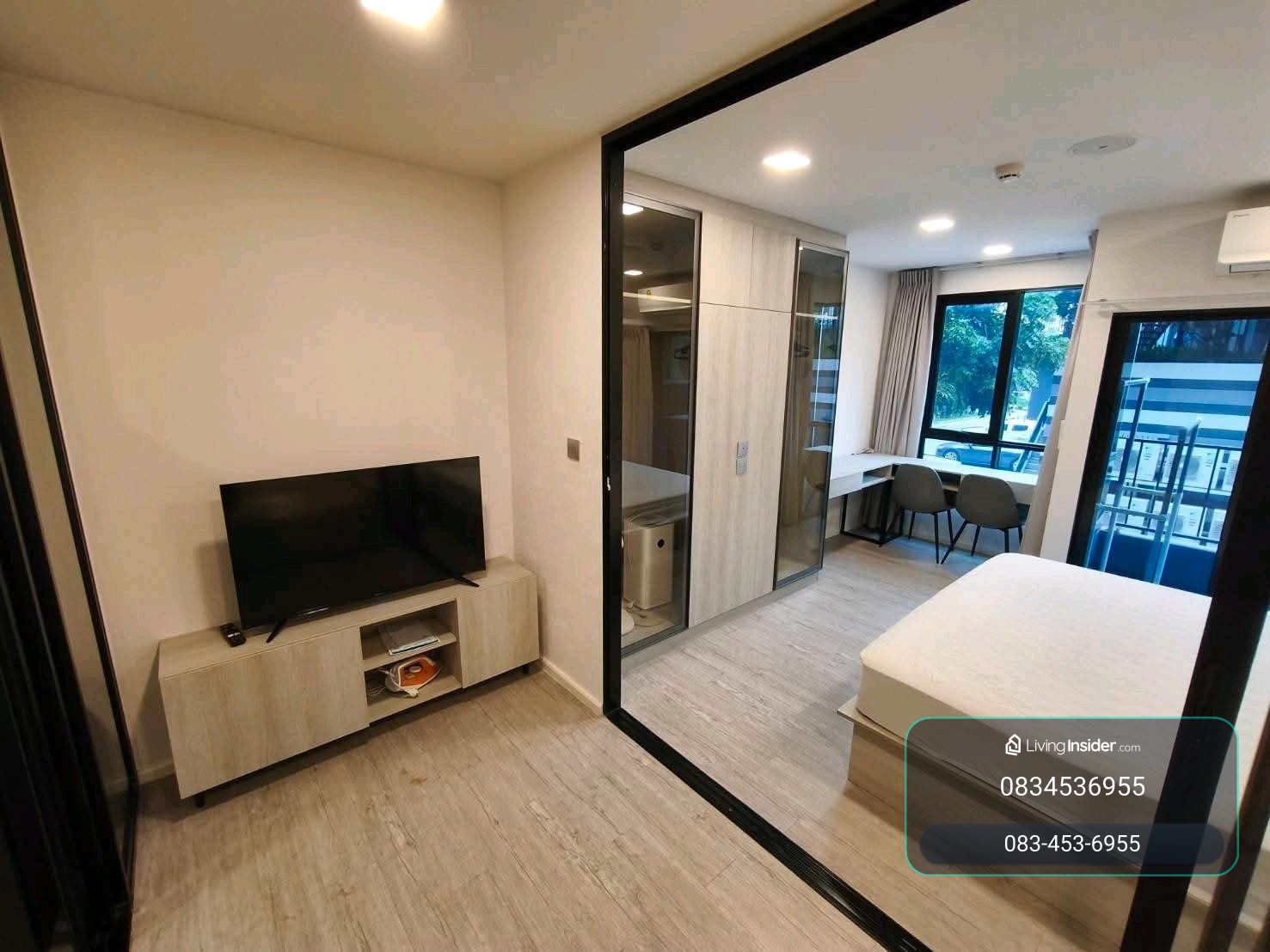 🌏For rent kave ava, building C, 2nd floor, room 28 sq m., rent 10,000/month, pool view, complete coffee and tea, full furniture. – รูปที่ 2