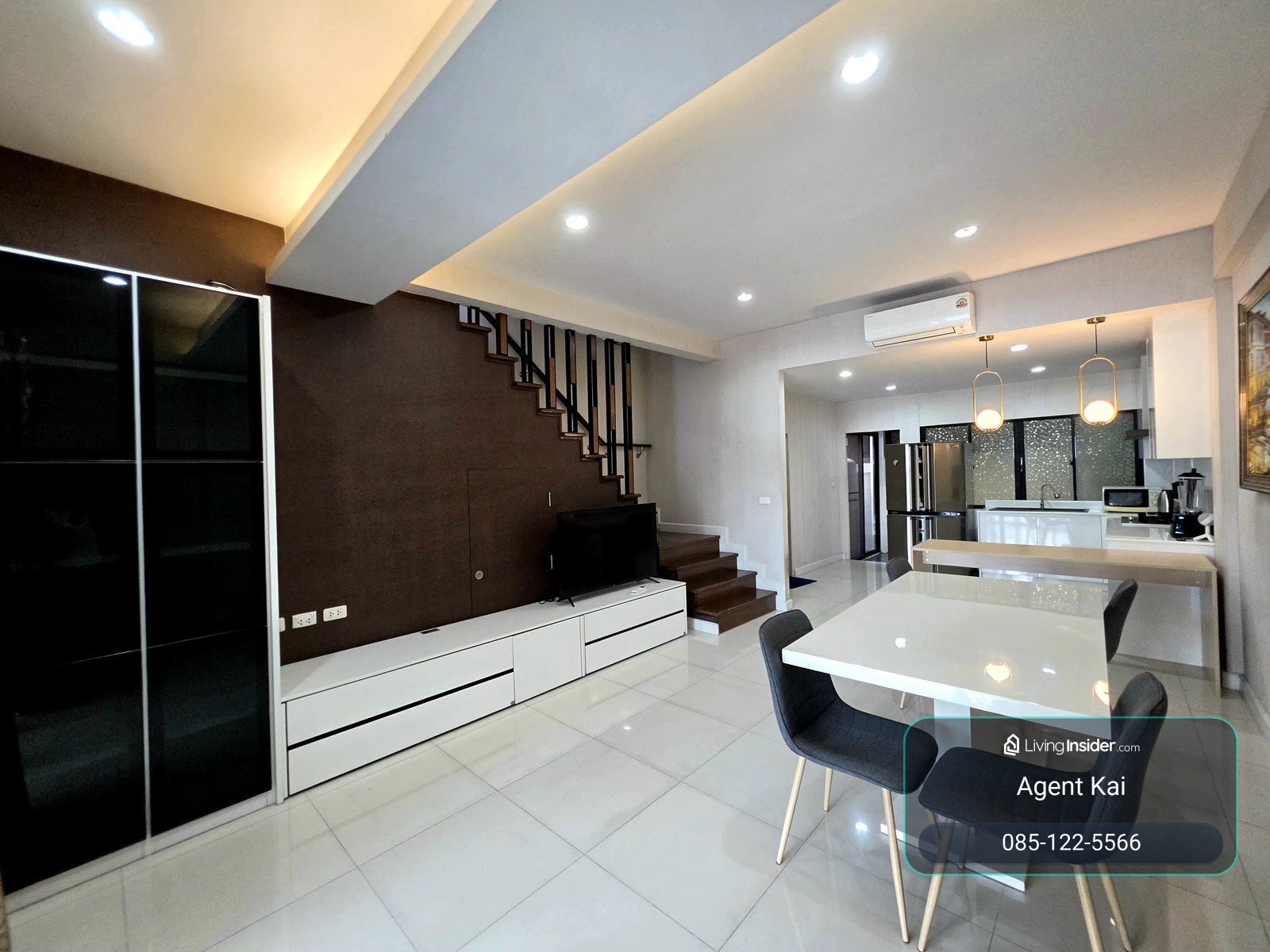 ให้เช่า Bless Town Sukhumvit 50 | ทาวน์โฮม 3.5 ชั้น 3 ห้องนอน Fully Furnished ใกล้ BTS อ่อนนุช – รูปที่ 3