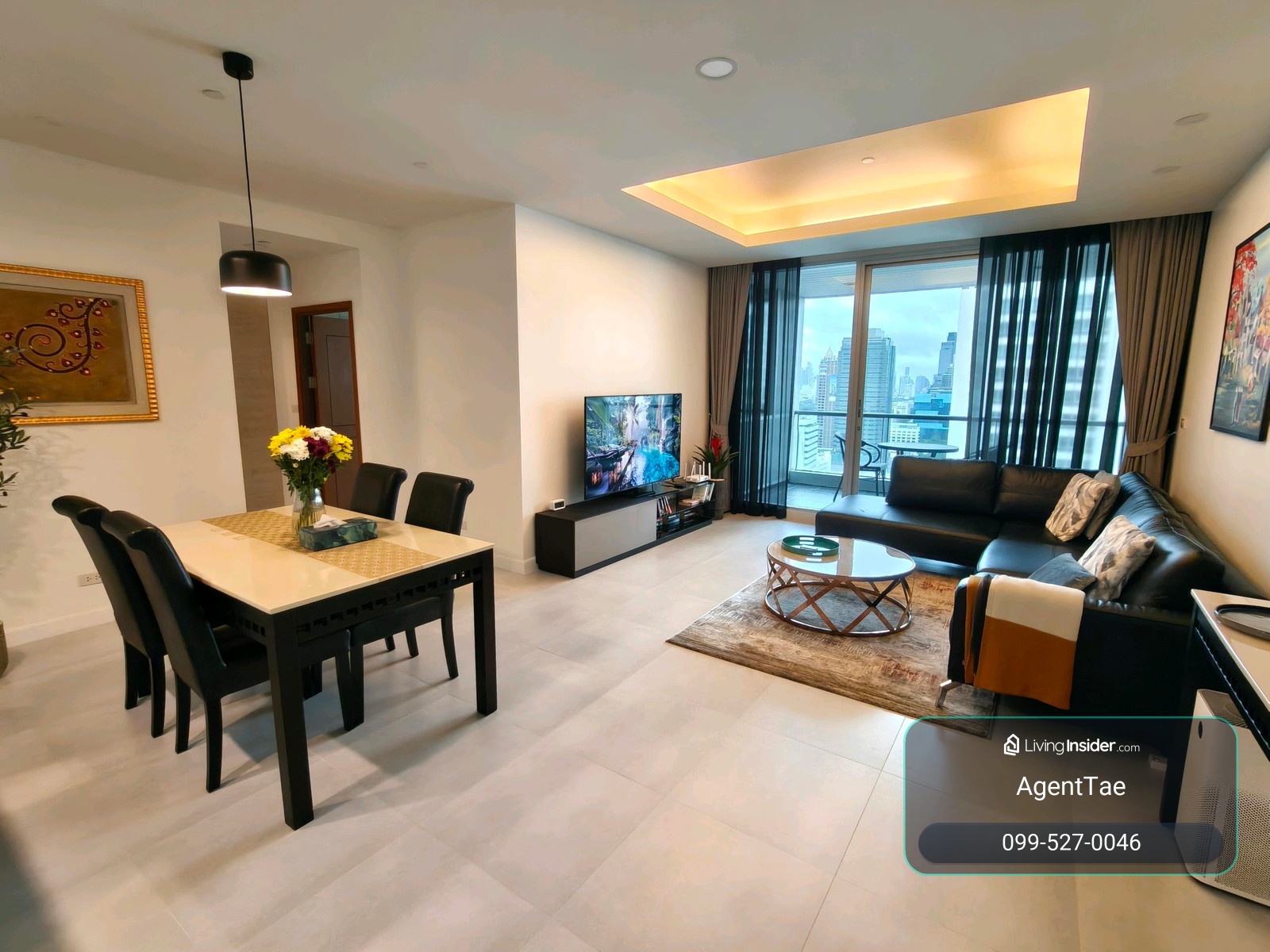 ให้เช่า Condo Ascott Sathorn Bangkok  ห้องใหญ่ 125 ตร.ม. ชั้น 25 ใจกลางสาทร ใกล้ BTS เซนต์หลุยส์  2 ห้องนอน | 2 ห้องน้ำ ที่จอดรถประจำ 1 คัน – รูปที่ 3