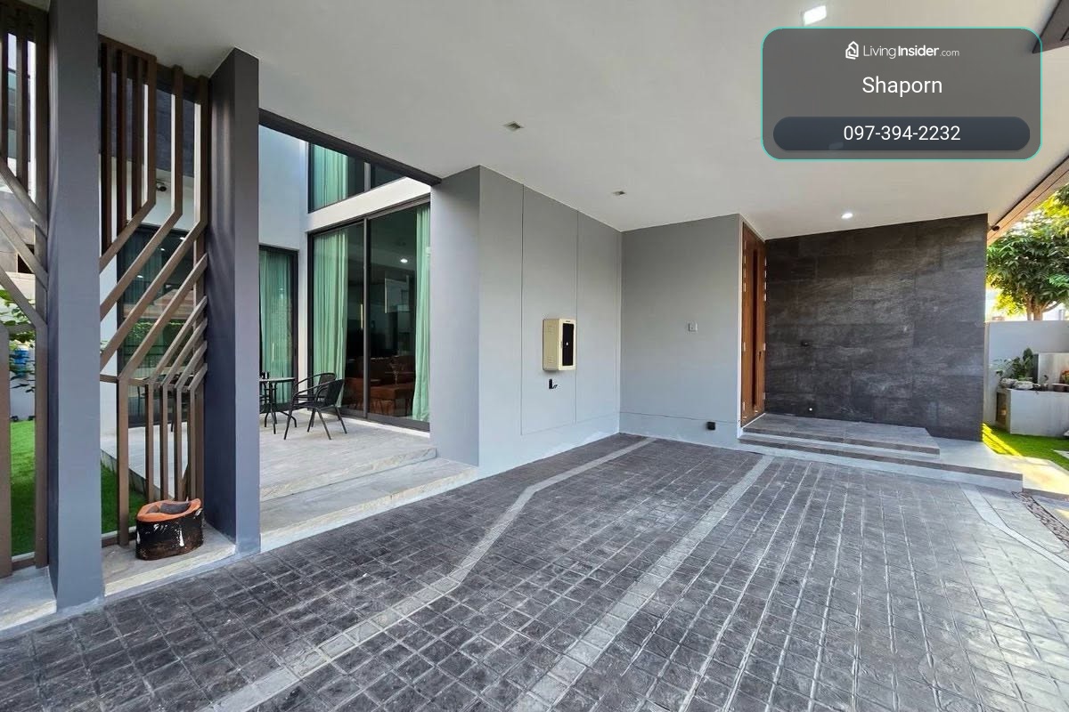 เช่าบ้าน!!ฟรี ส่วนกลาง บ้าน 3 ชั้น 5 นาที ARL รามคำแหง เดอะ เจนทริ พัฒนาการ 2 House for Rent Free!! Cam fees Sukhumvit City Centre 5 min to ARL Ramkhamhaeng Station The Gentry Phatthanakan 2 – รูปที่ 2