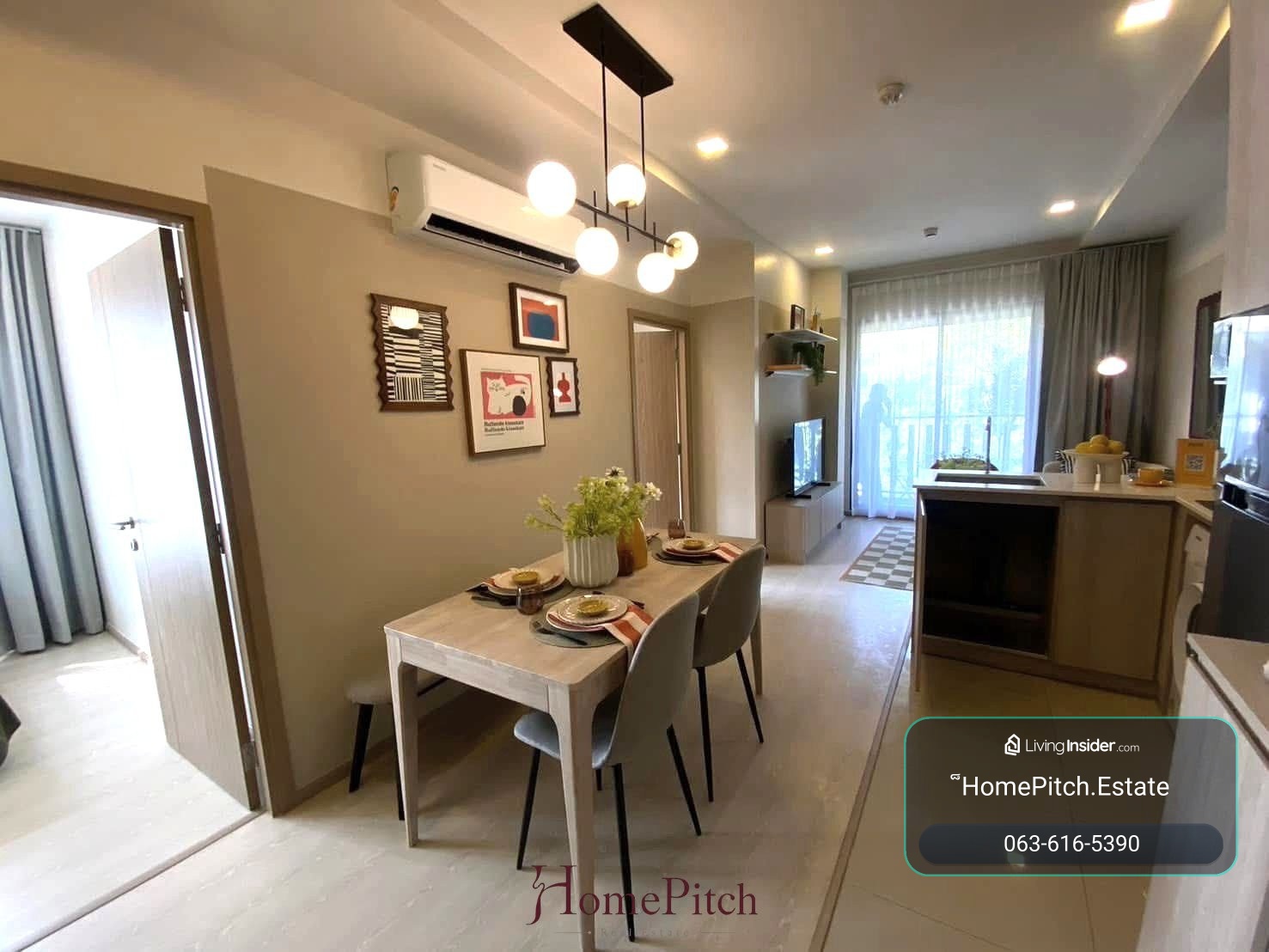 🏠 คอนโด 2 นอน PYNN Pridi 20 วัฒนา ห้องสวยพร้อมอยู่ นัดชม 063-616-5390 – รูปที่ 2
