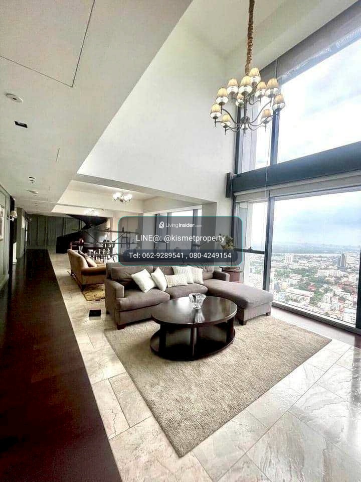 For Rent Duplex 4 bedrooms size 366 sq.m. F/F  High Floor** River view ** – รูปที่ 2