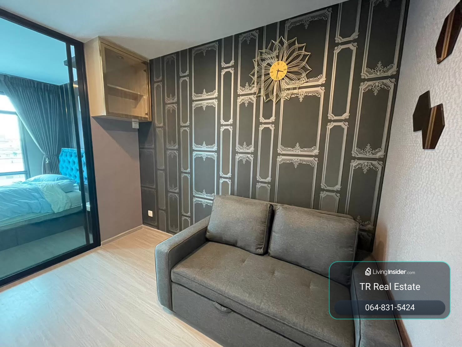 🏡 Condo for Rent – ASPIRE Asoke - Ratchada (แอสปาย อโศก - รัชดา) | 1 Bed | 1 Bath | 30.31 sqm | Floor 7 | MRT Phra Ram 9 | 💰15,000 THB/month | LINE: @979ywrvr | Ref: PK0235 – รูปที่ 2