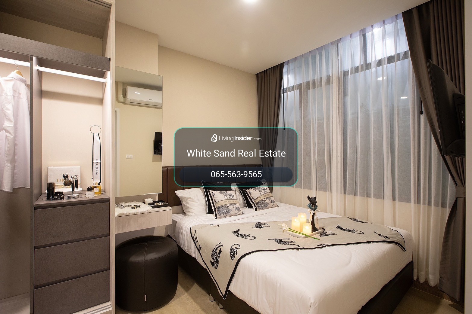 The Strand Indeed Condo Sriracha, complete in one place! Salt system swimming pool + Co-Working Space, 24 hour security system, starting at 1.29 million baht. Call 065-5639565 Line: @whitesand – รูปที่ 4