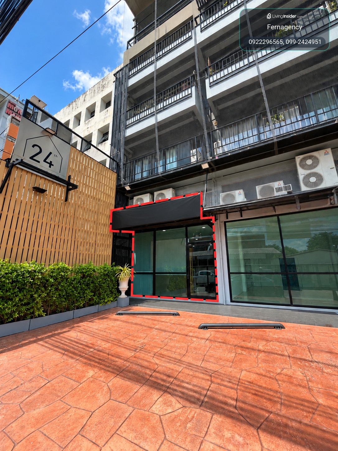 ให้เช่าออฟฟิศ The 24 Residence หน้า Artisan Ratchada ใกล้ MRT ห้วยขวาง｜黄金地段优质办公室出租｜近MRT辉煌站 – รูปที่ 2