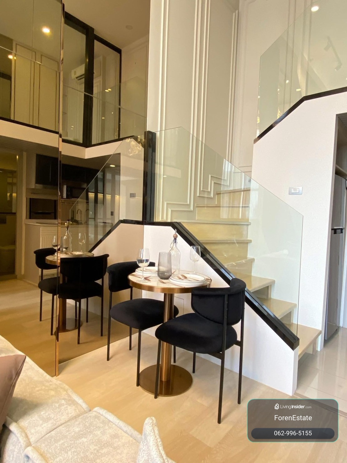 ปล่อยเช่า✨คอนโดDuplex ย่านสาทร ใกล้ BTS ช่องนนทรี |KnightsBridge Prime Sathorn : 2 ห้องนอน ตกแต่งสไตล์ Modern Luxury พร้อมเข้าอยู่ – รูปที่ 4