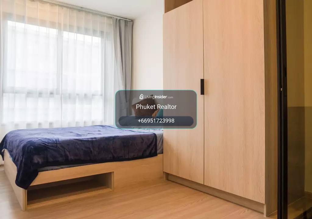 เช่าคอนโด ดีคอนโด รีฟ กะทู้ | 1 ห้องนอน 35 ตรม. ใหม่เอี่ยม | วิวสระน้ำ – รูปที่ 3