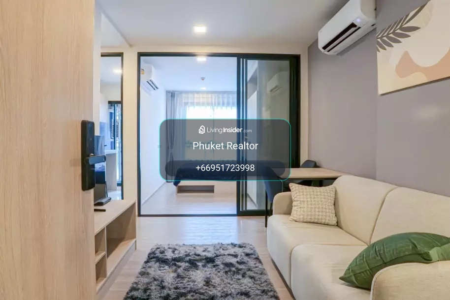 เช่าคอนโด ดีคอนโด รีฟ กะทู้ | 1 ห้องนอน 35 ตรม. ใหม่เอี่ยม | วิวสระน้ำ – รูปที่ 2