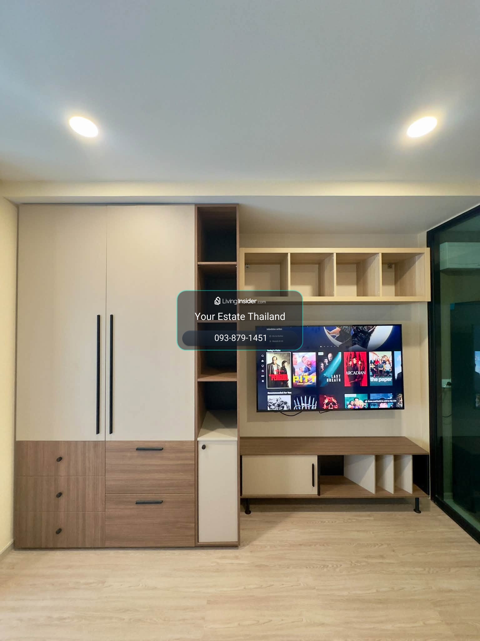ให้เช่า klos ratchada7 condominium  1ห้องนอน ตกแต่งบิ้วท์อิน กั้นห้องเป็นสัดส่วนดีมาก – รูปที่ 4