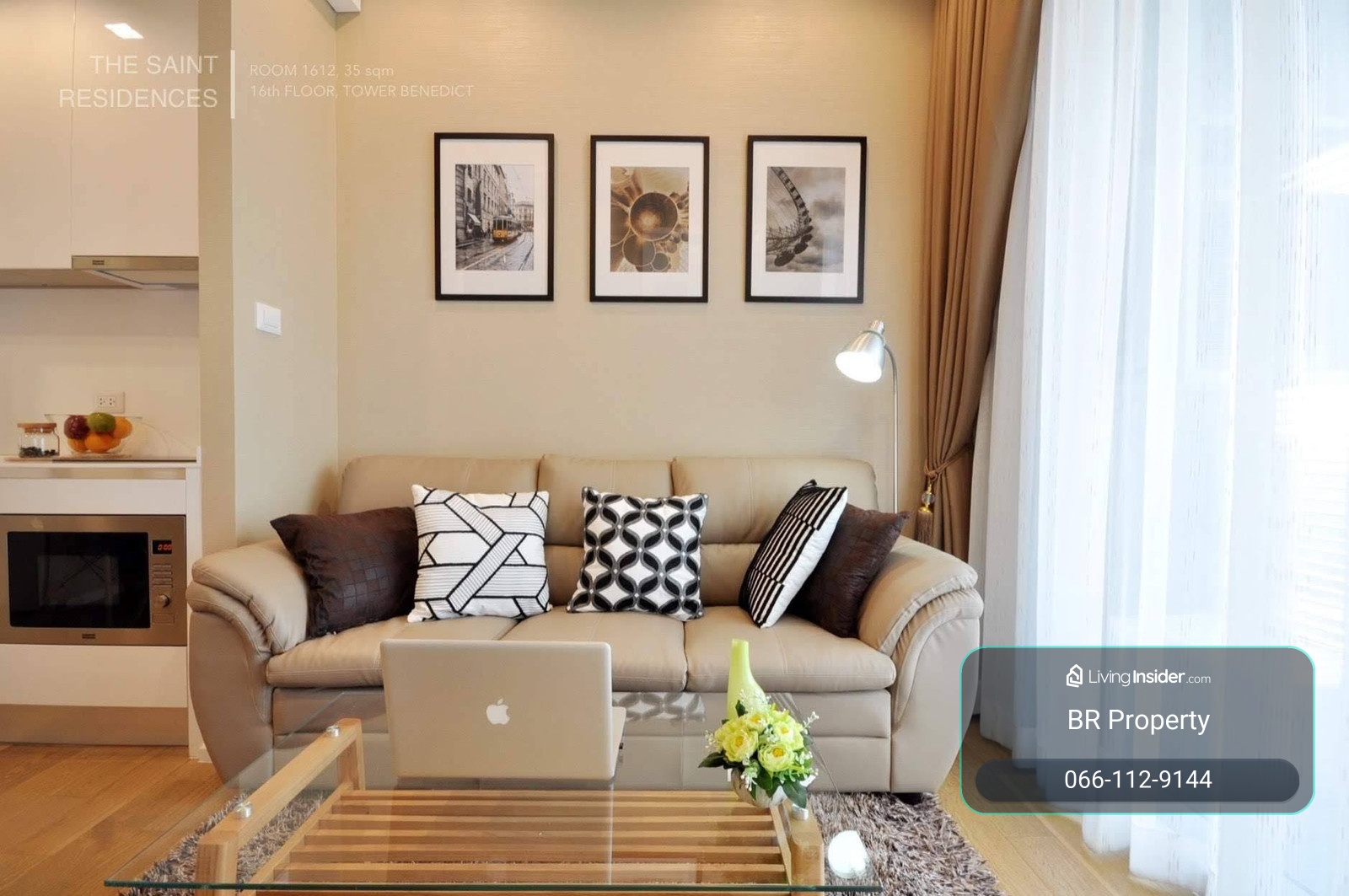 🍊🍹The Saint Residences🍹🍊 1 BEDROOM + 1 BATHROOMS | 33.5SQ.M.  - Rental Price : 19,000 Baht/month – รูปที่ 2