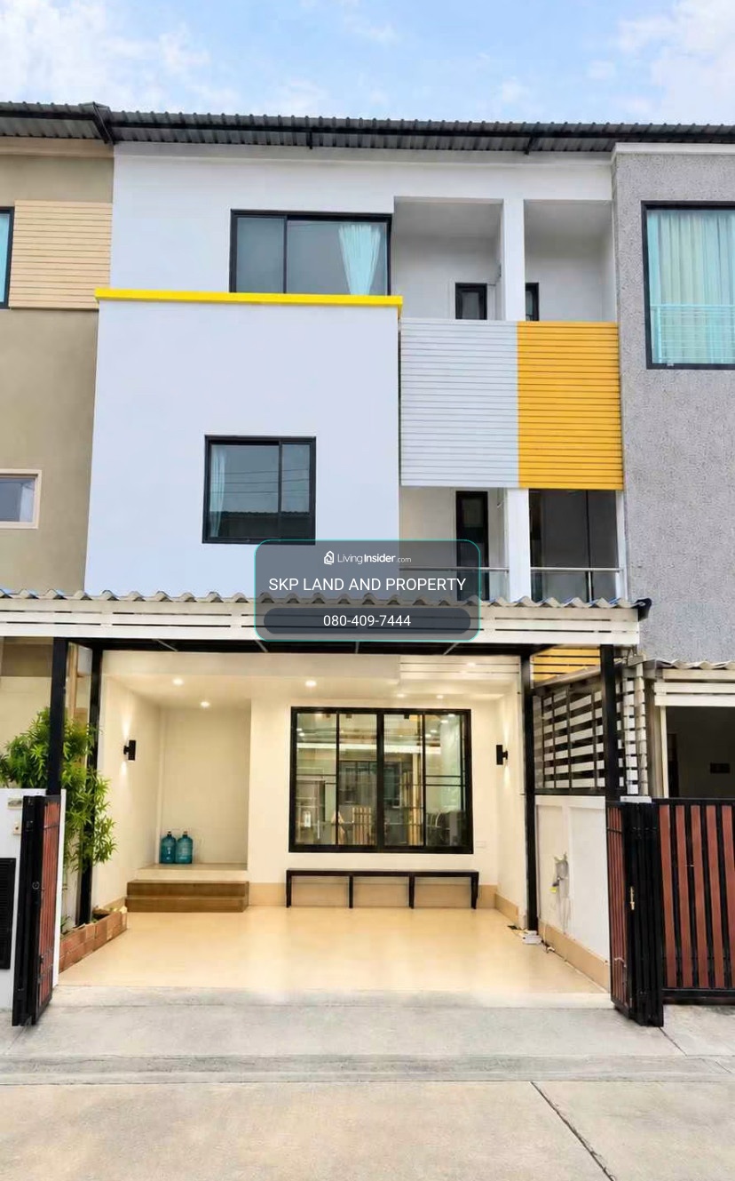 ให้เช่าทาวน์โฮม/โฮมออฟฟิศรีโนเวทใหม่ หมู่บ้านสารินวิซ แบริ่ง (สุขุมวิท 107) ใกล้ BTS แบริ่ง 2 กม.  – รูปที่ 2