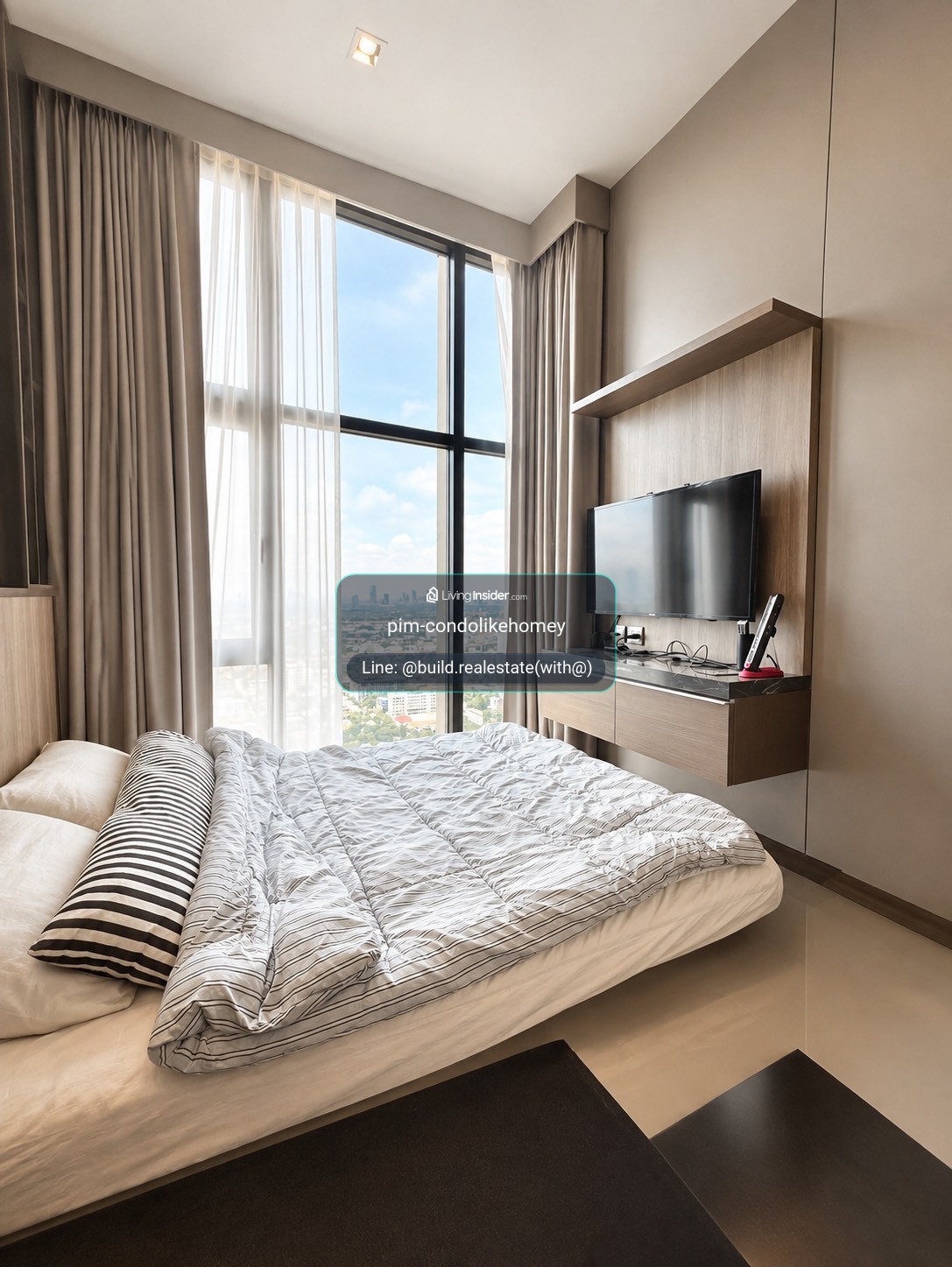 Free Wi Fi🔥The Line Sukhumvit101 | BTS ปุณวิถี 1ห้องนอน 1ห้องน้ำ ชั้นสูง 25+ เฟอร์นิเจอร์ครบ ราคาเช่าเพียง17K/Month  – รูปที่ 4