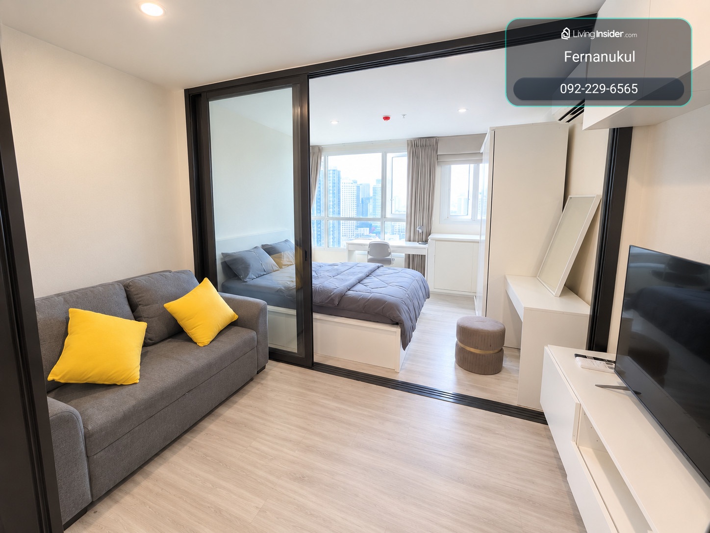 💥 ให้เช่า XT Huai Khwang ตึก A | ห่าง MRT เพียง 70 ม. ชั้น 27 | 1 Bedroom | 16,500 บาท/เดือน ‼️ | 曼谷高层公寓出租・距MRT仅70米・月租16,500泰铢 – รูปที่ 2