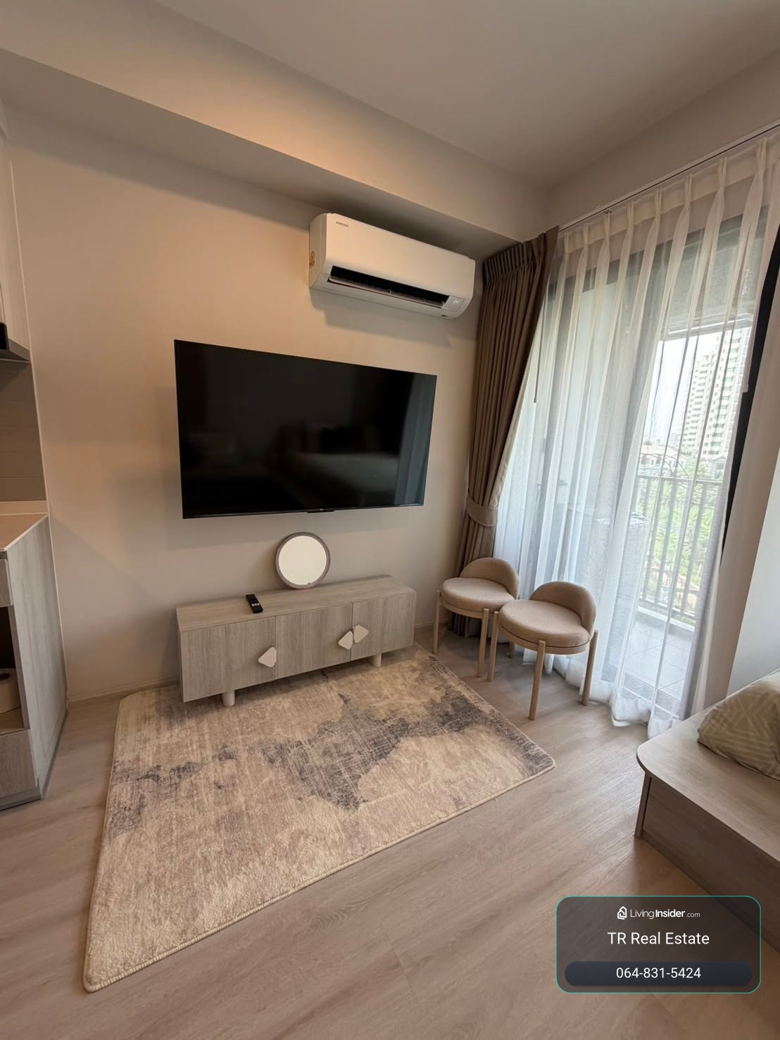 🏡 Condo for Rent – ​​COBE Ratchada - Rama 9 (COBE Ratchada - Rama 9) | 1 Bed | 1 Bath | 26 sqm | Floor 3 | MRT Cultural Center | 💰15,000 THB/month | LINE: @979ywrvr | Ref: PK0239 – รูปที่ 3