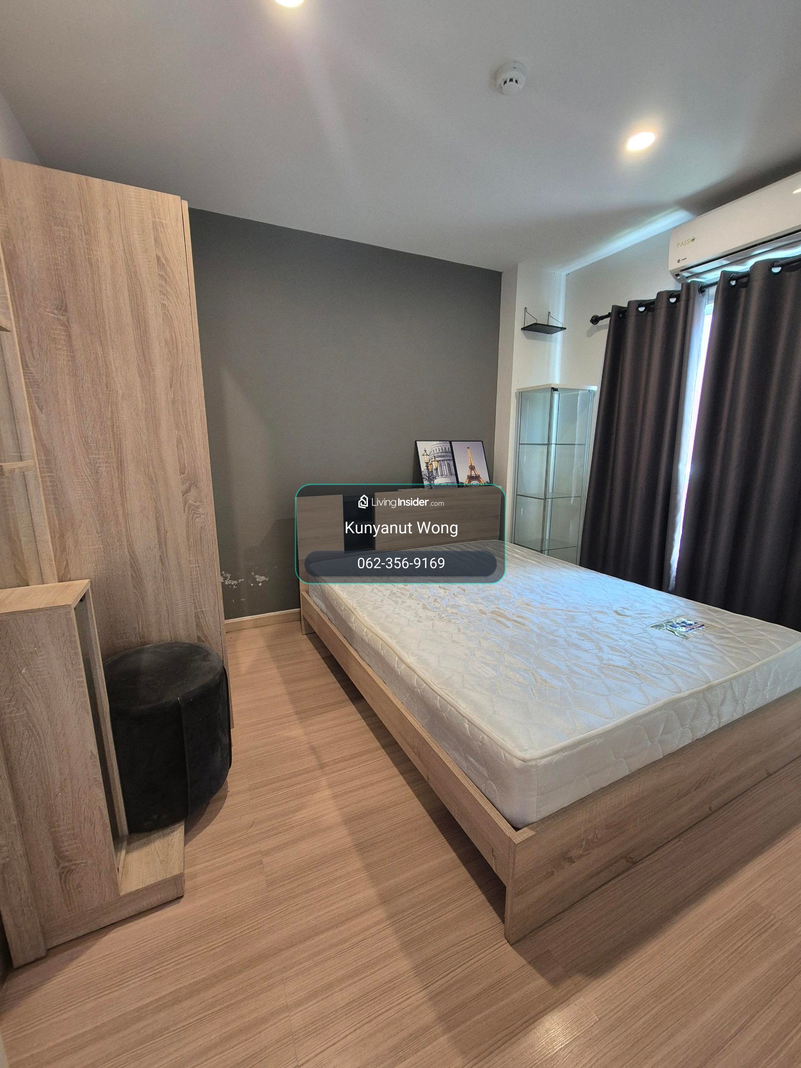 Anna condo Phothi Kaew 3, intersection 3, 32 sq m., next to media market, 1 bedroom, 1 bedroom, line goodasset – รูปที่ 2