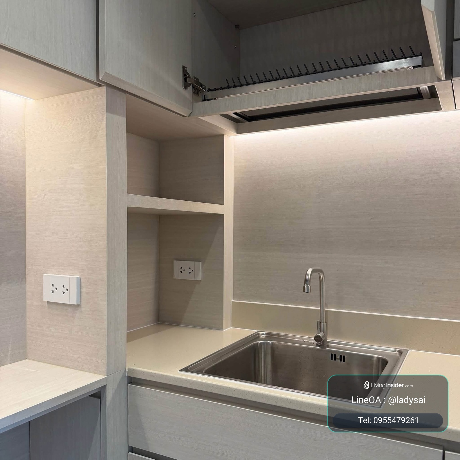 ให้เช่า Q House Condo Sathorn ห้องรีโนเวทใหม่✨🚆ติด BTS กรุงธนบุรี ✅LineOA : @ladysai  – รูปที่ 3