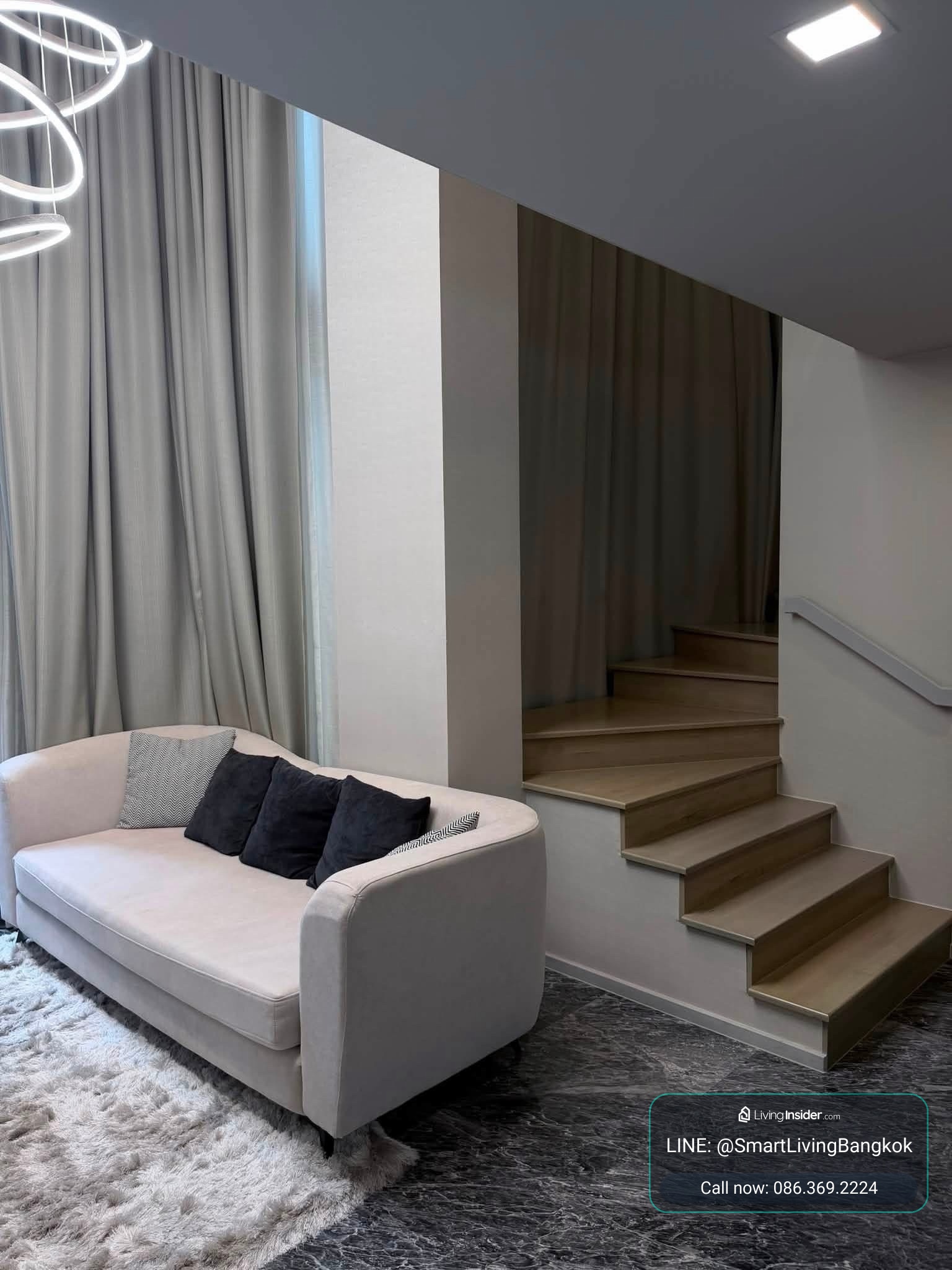 คอนโด 3 ห้องนอน Duplex ให้เช่า ทำเลสุขุมวิท ใกล้ BTS พร้อมพงษ์ ตกแต่งหรู พร้อมเข้าอยู่  – รูปที่ 2
