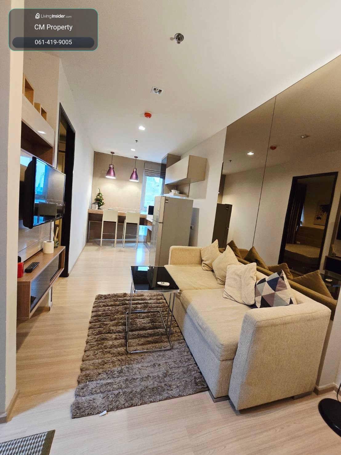 ห้องชั้นสูง วิวตึกมหานคร ใกล้ BTS สะพานตากสิน 150 เมตร – รูปที่ 3