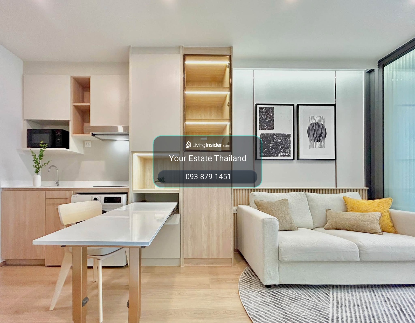  Life rama4-asoke คอนโด ห้องสวยมาก 1 bedroom plus ว่างพร้อมให้เช่า – รูปที่ 4