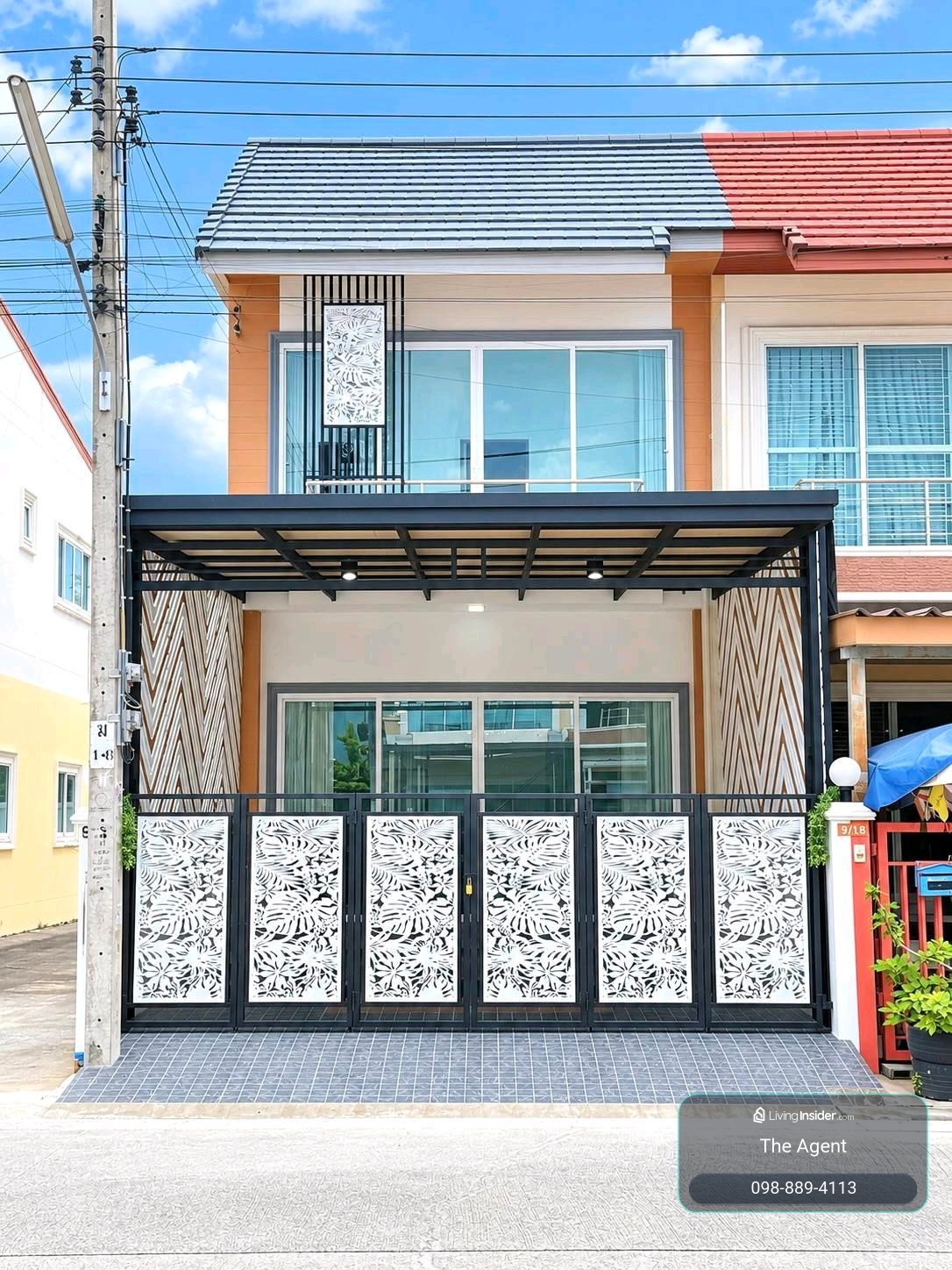 Corner house, Romthip Park Village, Hathairat 33, size 28 sq m, 4 bedrooms, open back, good wind, no water flooding, parking for 2 cars, only 3.15 million. – รูปที่ 2
