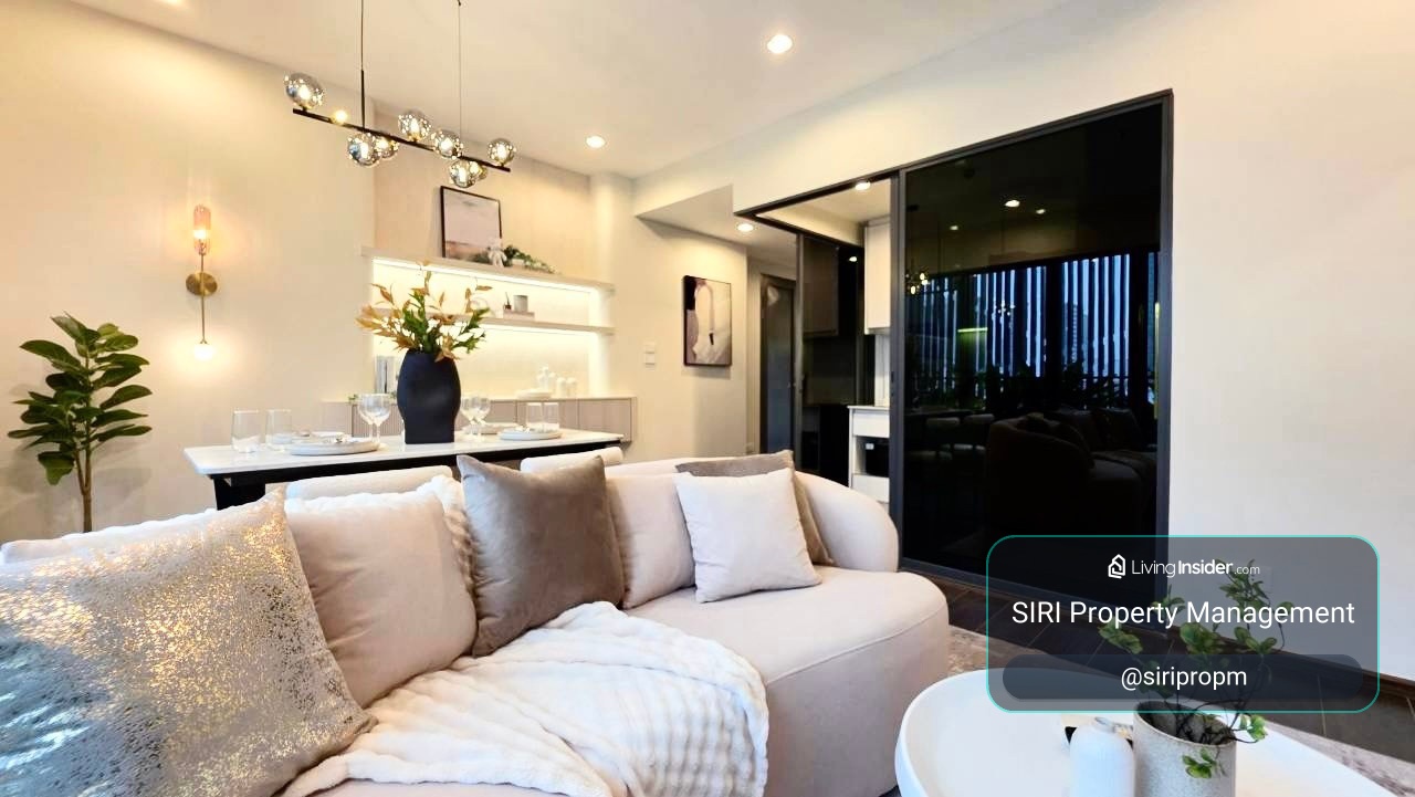 C Ekkamai Condo (Sukhumvit 63) for rent: Extra-large corner unit with a pool view, fully furnished and ready for immediate move-in. – รูปที่ 3