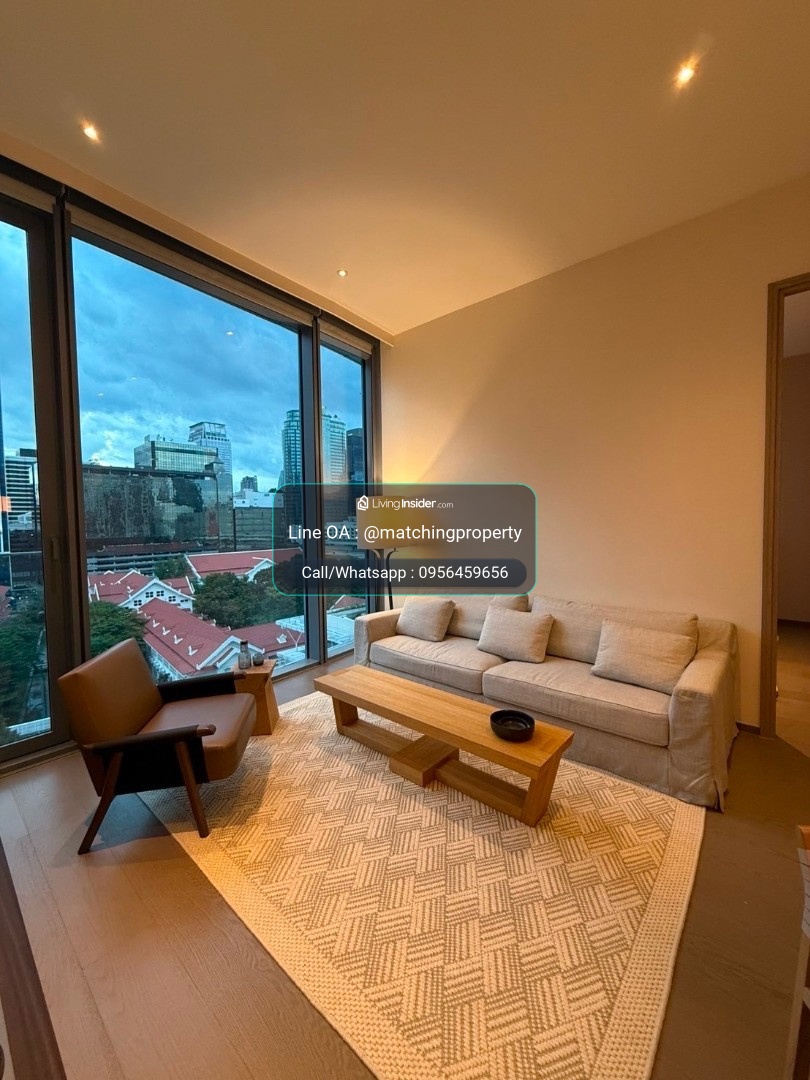 1-Bed SCOPE Langsuan ห้องใหม่ ไม่เคยเข้าอยู่ วิวสวน ตกแต่งด้วยเฟอร์นิเจอร์หรูครบเซ็ท By Chanintr  – รูปที่ 2