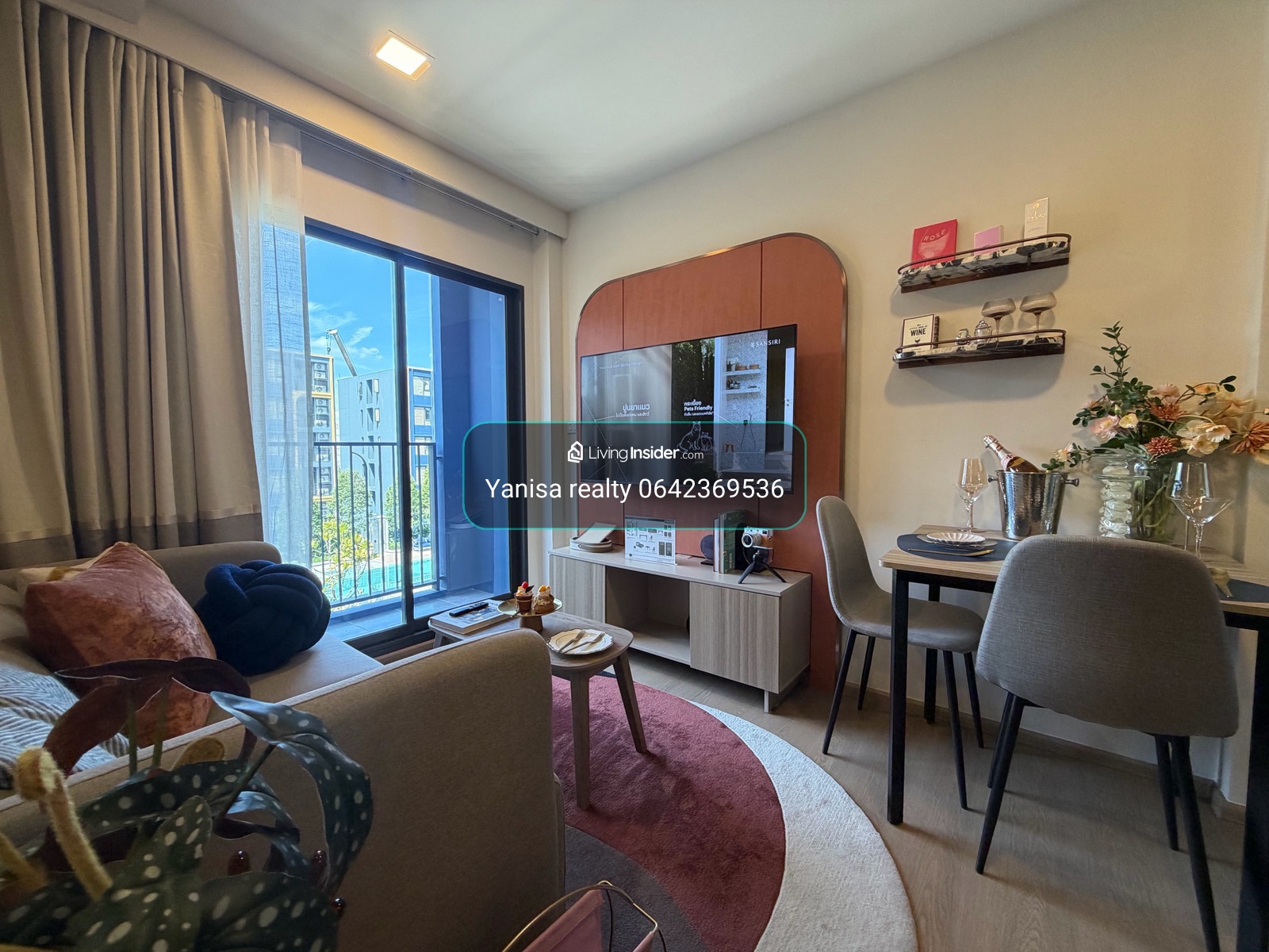 Pool view room, has a 3-story common area, condo allows pets | 🚆 near MRT Ratchadaphisek | The Base Ratchada 19, if interested call/line 0642369536 – รูปที่ 3