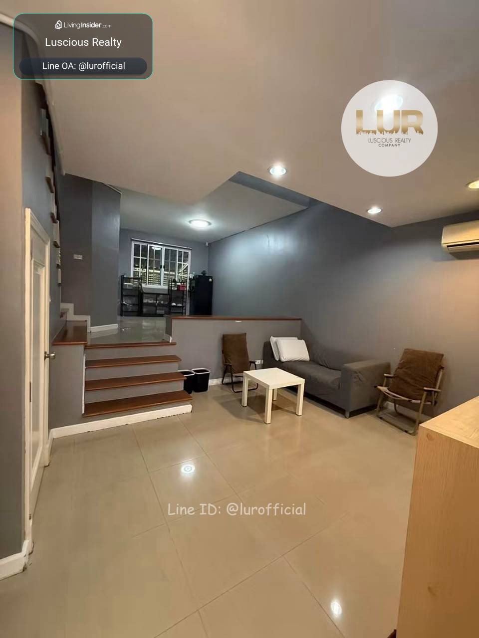 For Rent บ้านทาวน์เฮ้าส์ 3 ชั้น สามารถเปิดเป็น Home Office ได้ | Plus City Park Rama 9 - Hua Mark – รูปที่ 3