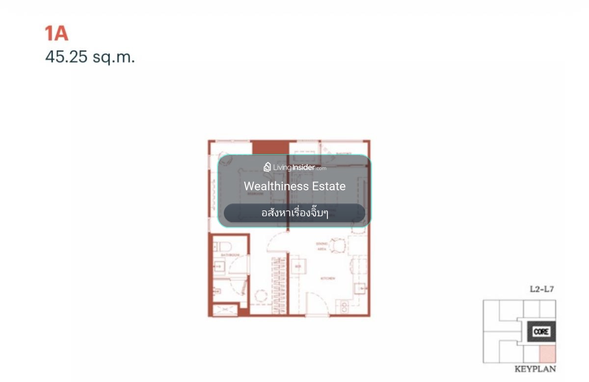   (HL)ขายดาวน์ Via Ari | 1 Bedroom ใหญ่ 45.25 ตร.ม. ชั้น 5 วิวโล่ง เห็นรถไฟฟ้า | 9.9 ล้าน – รูปที่ 3
