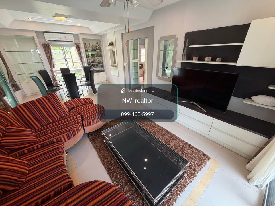 For rent, Prueklada Village 2, Thakham - Rama 2, 2-story detached house, 4 bedrooms, 3 bathrooms, beautifully decorated. Fully furnished Near Suankularb Thonburi 2 School Near Central Rama 2 – รูปที่ 2