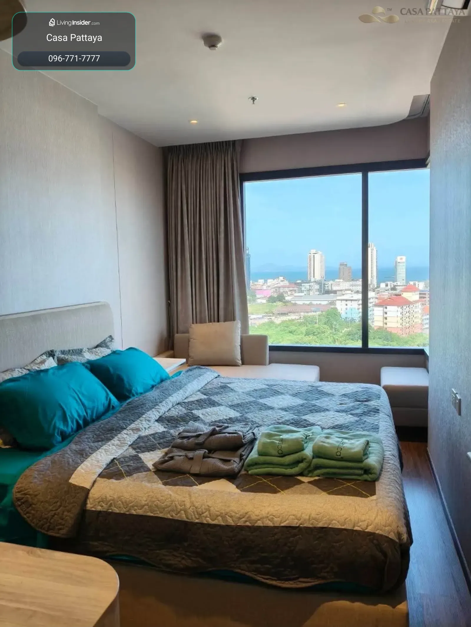 ปล่อยเช่าคอนโด Once Pattaya (วันส์ พัทยา) ห้องมุม วิวทะเล – รูปที่ 2