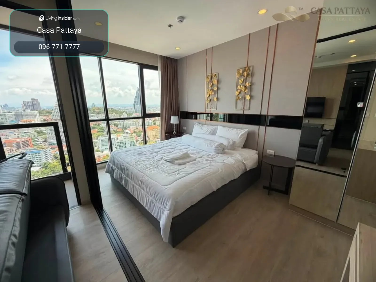 ปล่อยเช่าคอนโดหรู The Panora Pattaya (เขาพระตำหนัก) - วิวเมือง ชั้นสูง! – รูปที่ 3