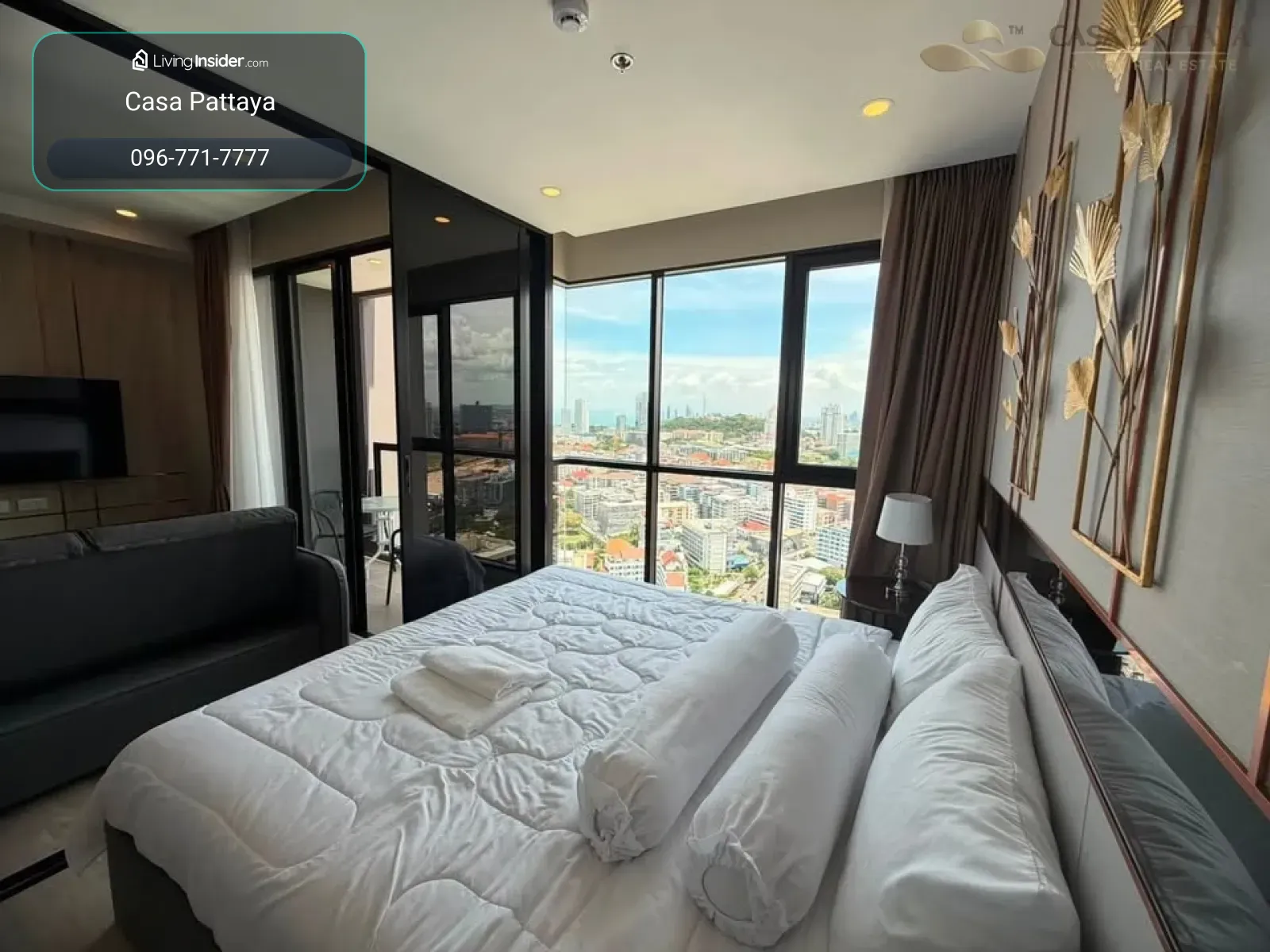 ปล่อยเช่าคอนโดหรู The Panora Pattaya (เขาพระตำหนัก) - วิวเมือง ชั้นสูง! – รูปที่ 4