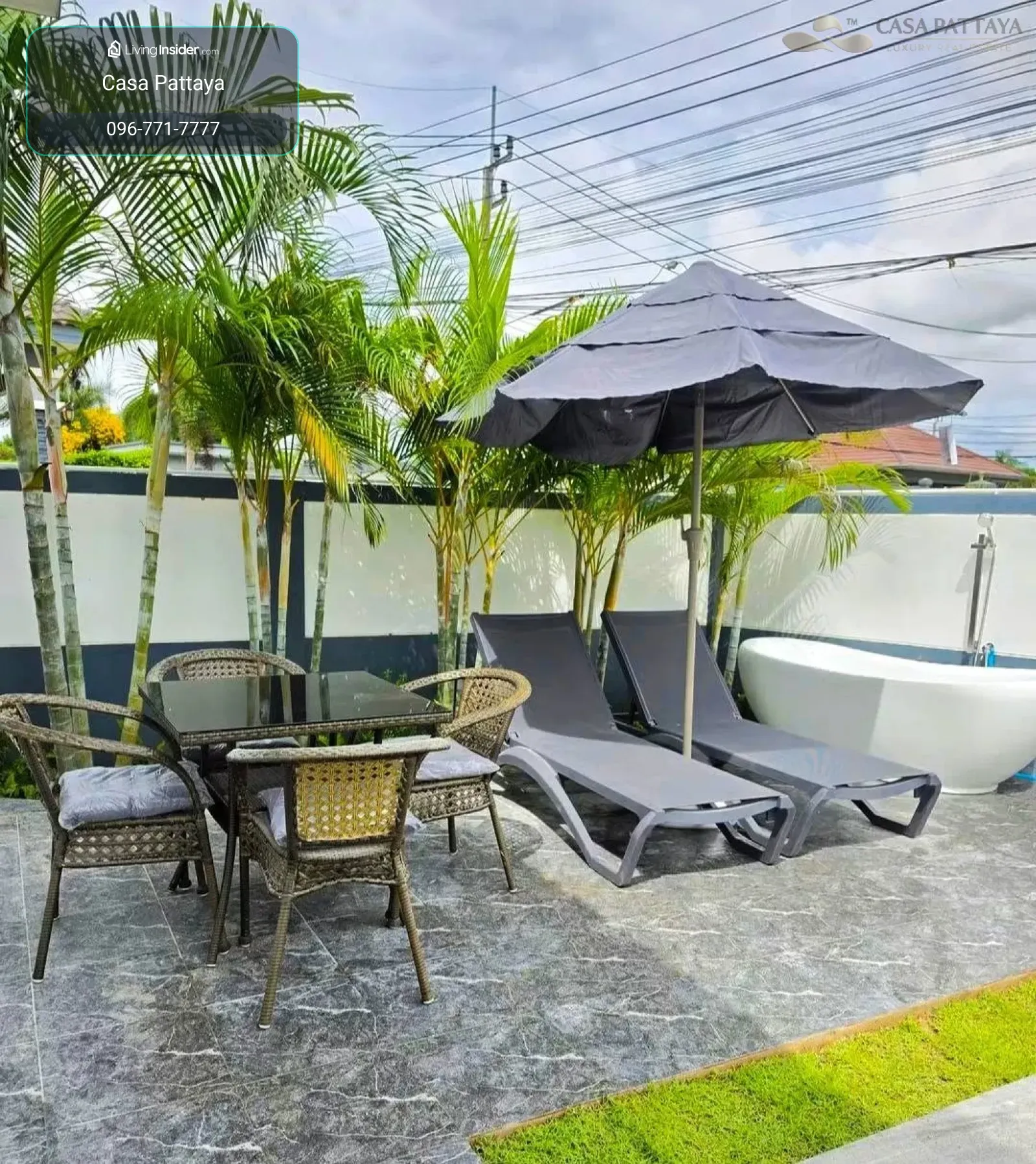 ให้เช่าบ้านเดี่ยวพร้อมสระว่ายน้ำส่วนตัว พิกัดอ่างเก็บน้ำมาบประชัน – รูปที่ 2