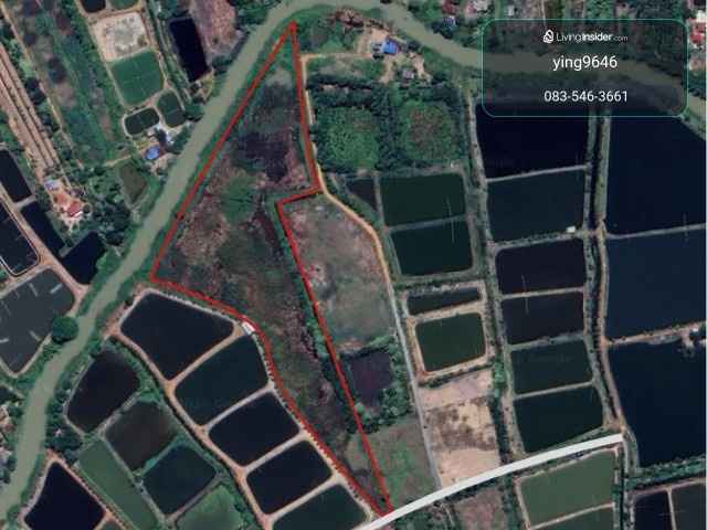 Land for sale in Muang Paet Riu, already filled in, 37 rai, front next to the road - back next to the canal. Prime location, Bang Kla Center, Chachoengsao – รูปที่ 3