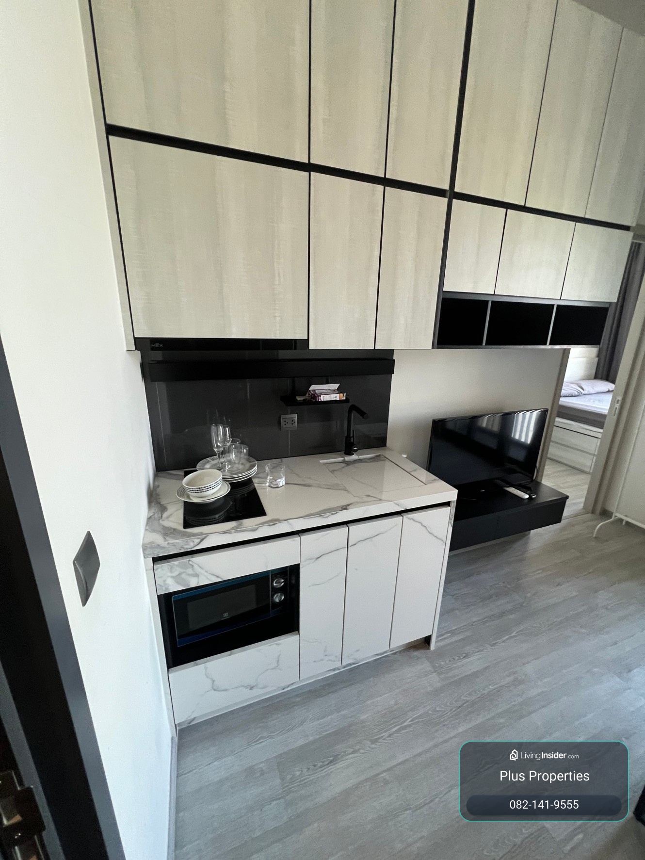 !! Beautiful room for rent, Condo The Line Sukhumvit 101, near BTS Punnawithi. – รูปที่ 4