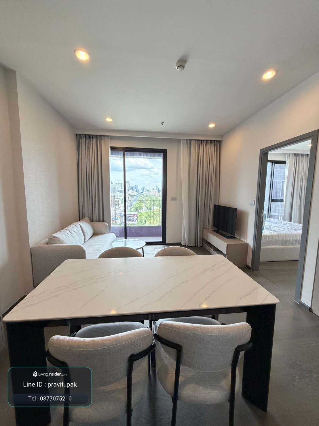 Coco Parc 1 bedroom, 1 bathroom, new room, fully furnished, ready to move in, first hand room from project sales. With services from the Dusit hotel chain, prices starting at only 7.9 million 087-7075210 Boy – รูปที่ 3