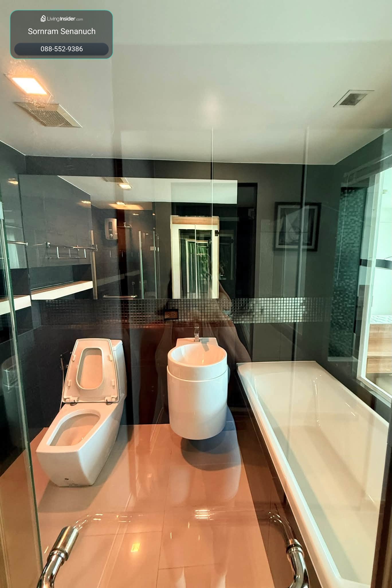 For Rent: Rhythm Sathorn 2BR 68 sqm, 20th Floor River View – รูปที่ 2