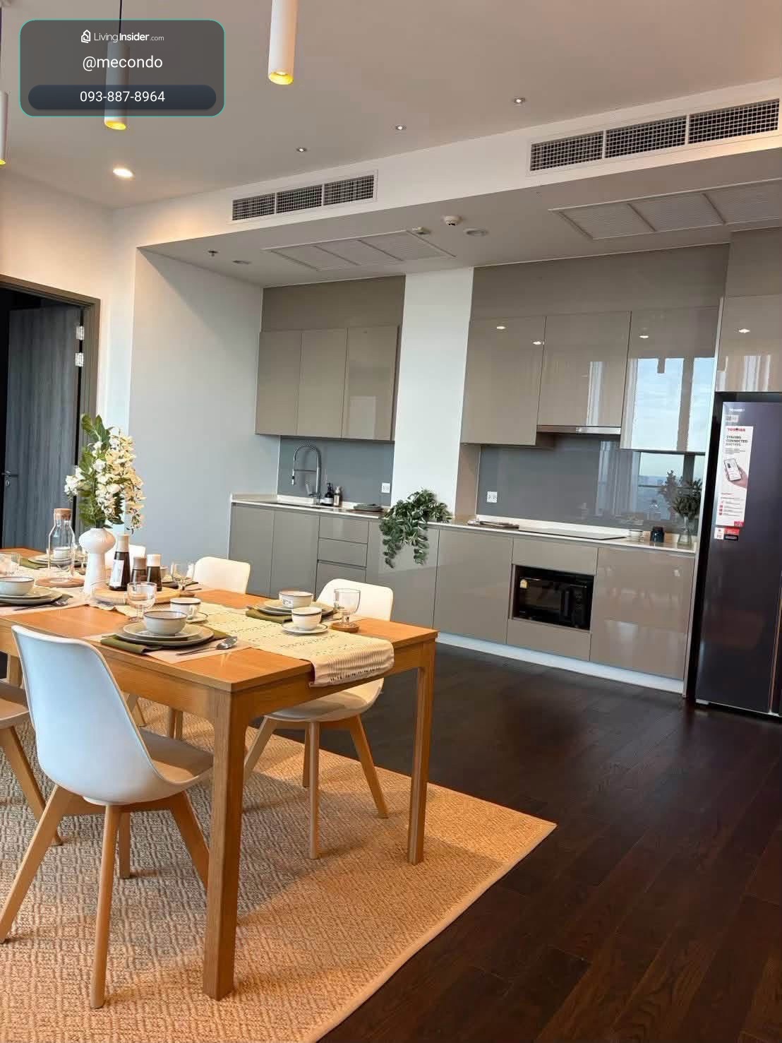 ME2500673 ให้เช่าคอนโด Whizdom Essence สุขุมวิท ห้อง Penthouses 4 นอน ชั้นสูง ใกล้ BTS ปุณณวิถี – รูปที่ 3