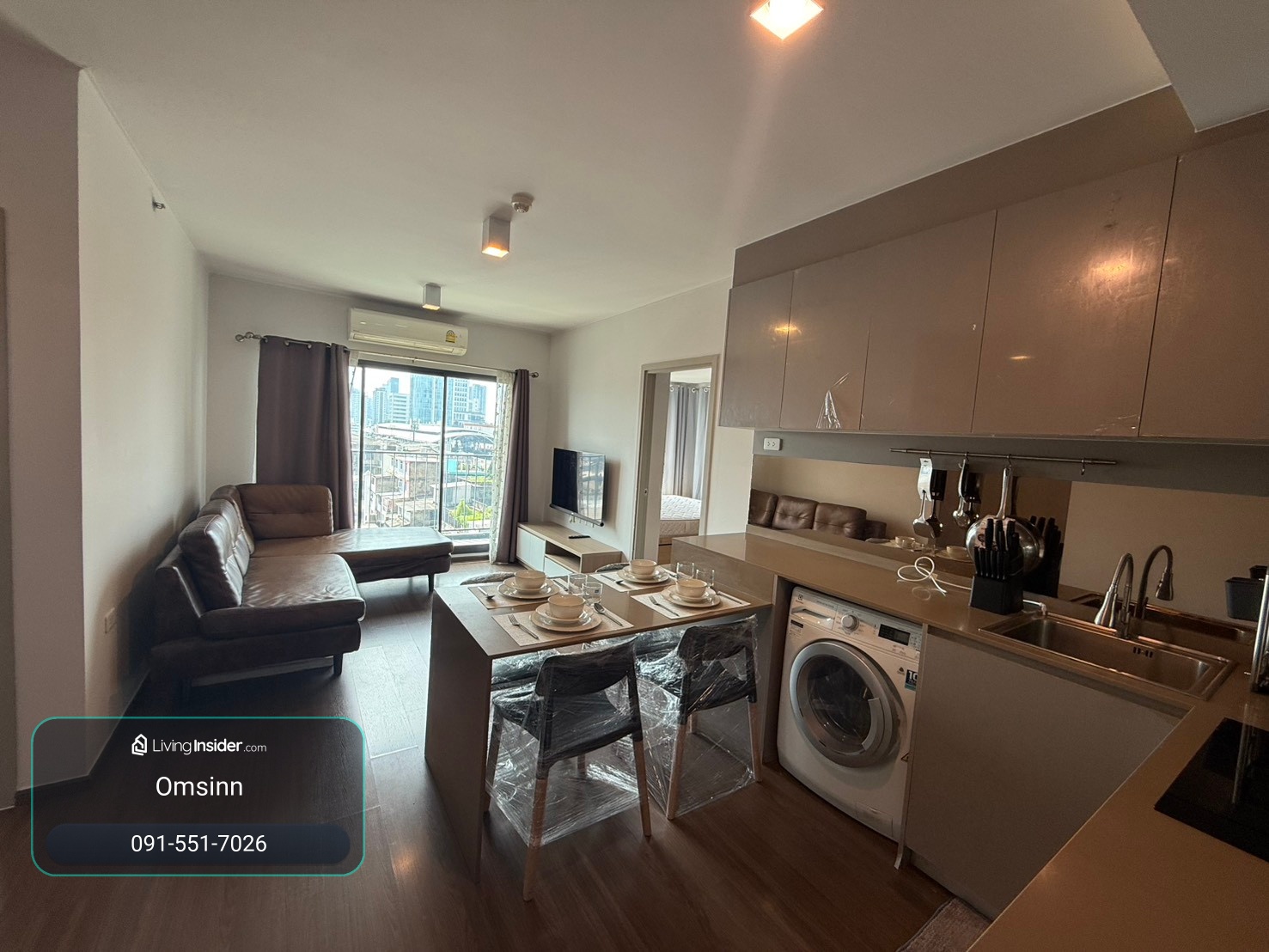 Ideo Sukhumvit 93 | ห้องมุม 2 ห้องนอน 2 ห้องน้ำ | 59 ตร.ม. | เช่า 30,000 บาท/เดือน – รูปที่ 3