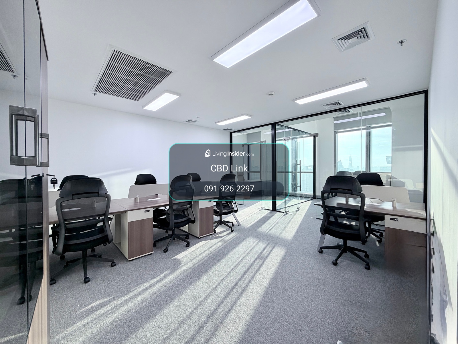 New Serviced Office รวมแอร์และ Internet, ใกล้ MRT พระราม 9   – รูปที่ 3