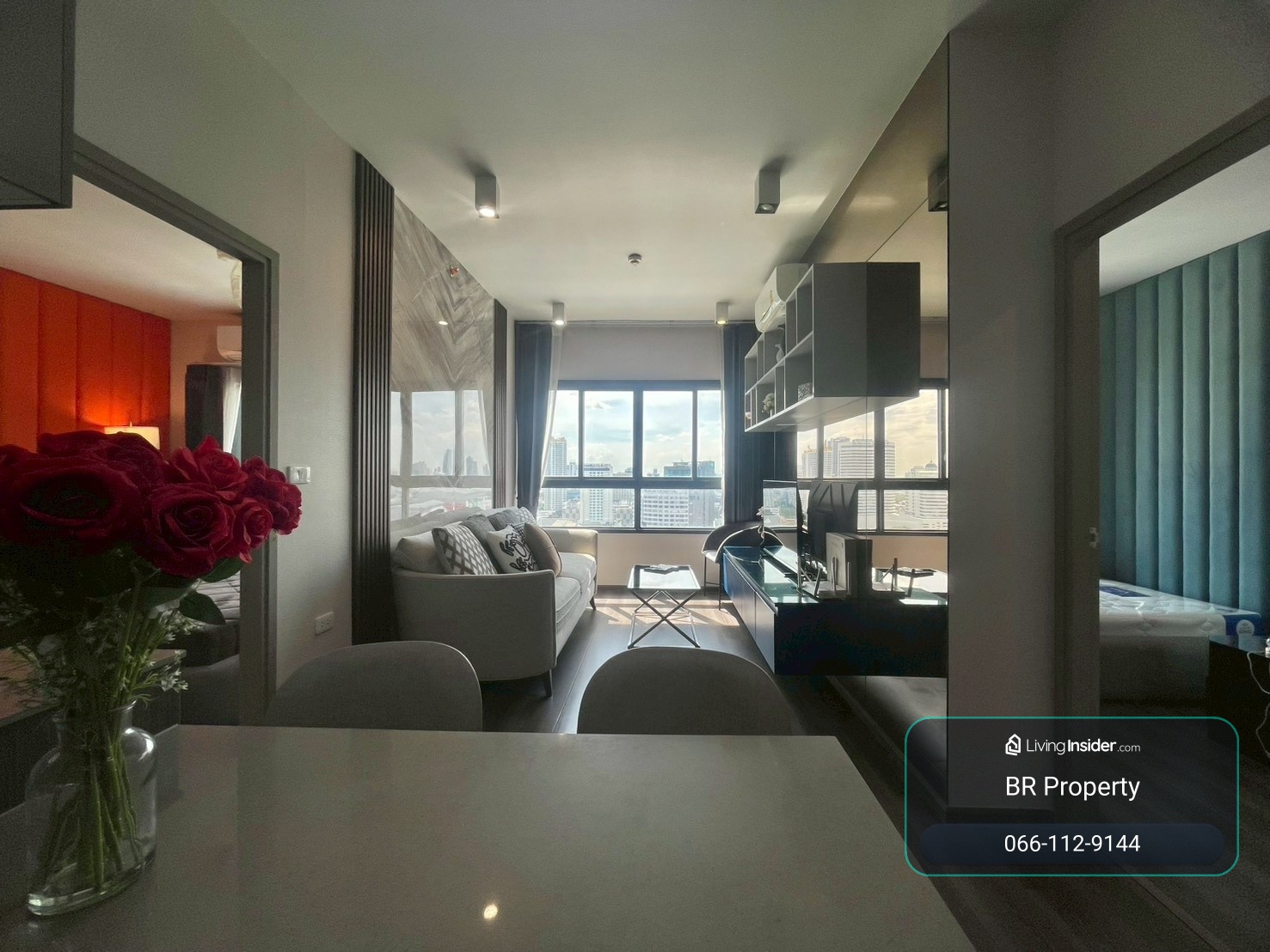 🌸🌷Ideo Rama 9 - Asoke 🌷🌸 2 BEDROOMS + 2 BATHROOMS | 58 SQ.M. - Rental Price : 38,000 Baht/month – รูปที่ 2