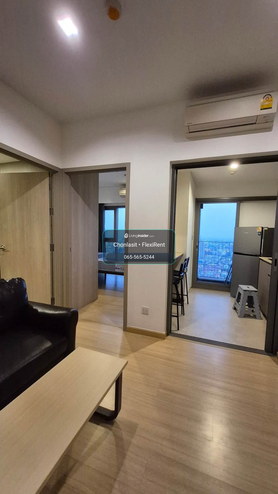 🏙️ ให้เช่า Whizdom Connect Sukhumvit 🚆 ติด BTS ปุณณวิถี | ชั้น 33 | วิวโล่ง | ลมดี ✨ 1 ห้องนอน + 1 ห้องนั่งเล่น | 30 ตร.ม. | พร้อมเข้าอยู่ – รูปที่ 2