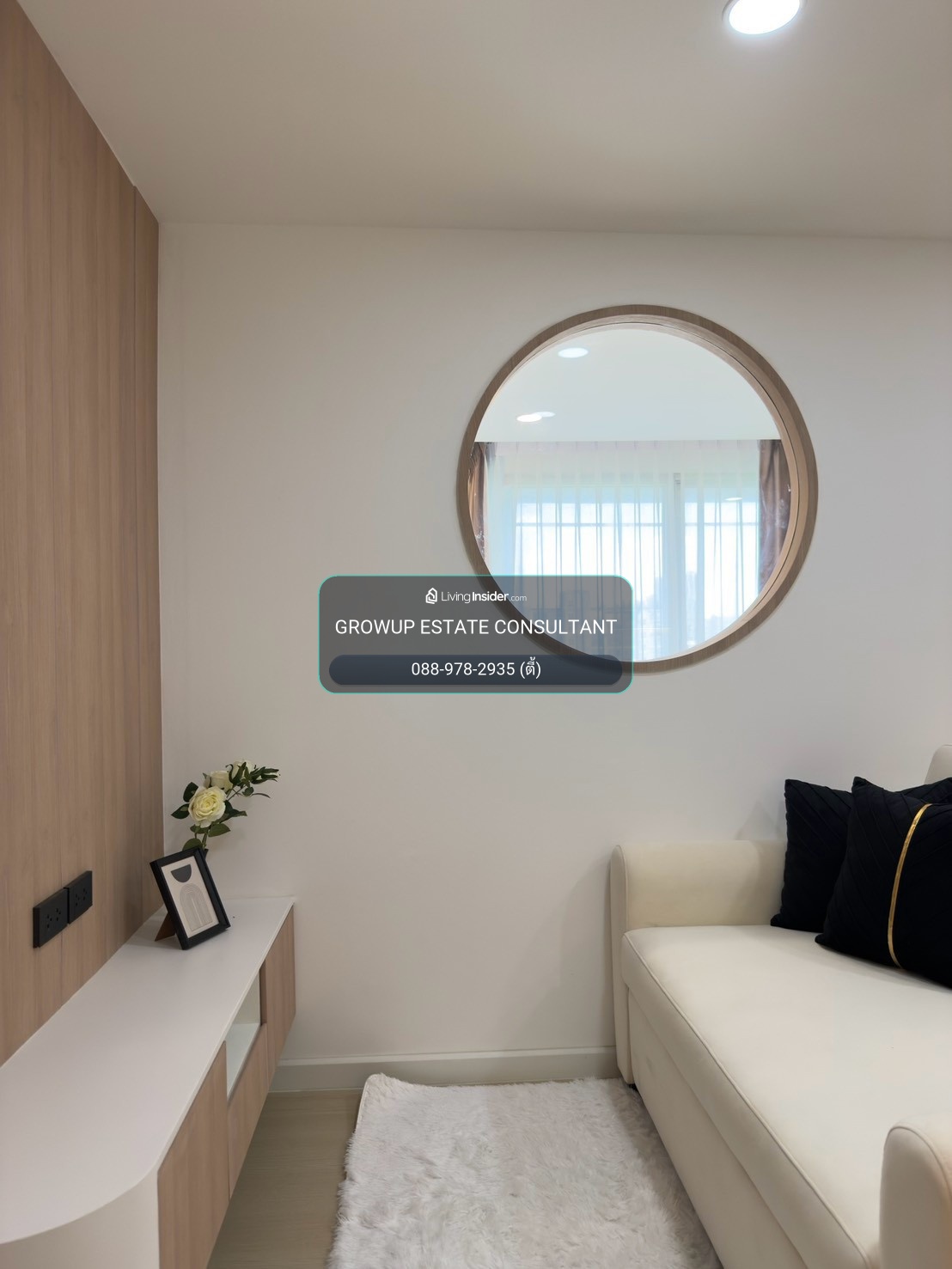 K-7245 🔥🔥Beautiful room, built-in furniture, condo next to BTS Lat Phrao 101, high floor, city villa project, Lat Phrao 130, ready to move in. – รูปที่ 3