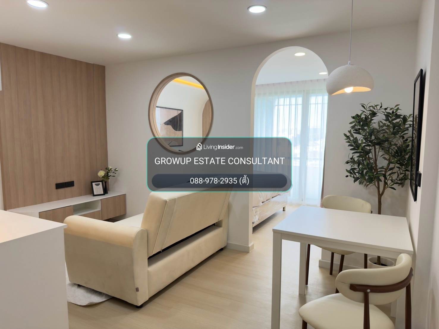K-7245 🔥🔥Beautiful room, built-in furniture, condo next to BTS Lat Phrao 101, high floor, city villa project, Lat Phrao 130, ready to move in. – รูปที่ 4