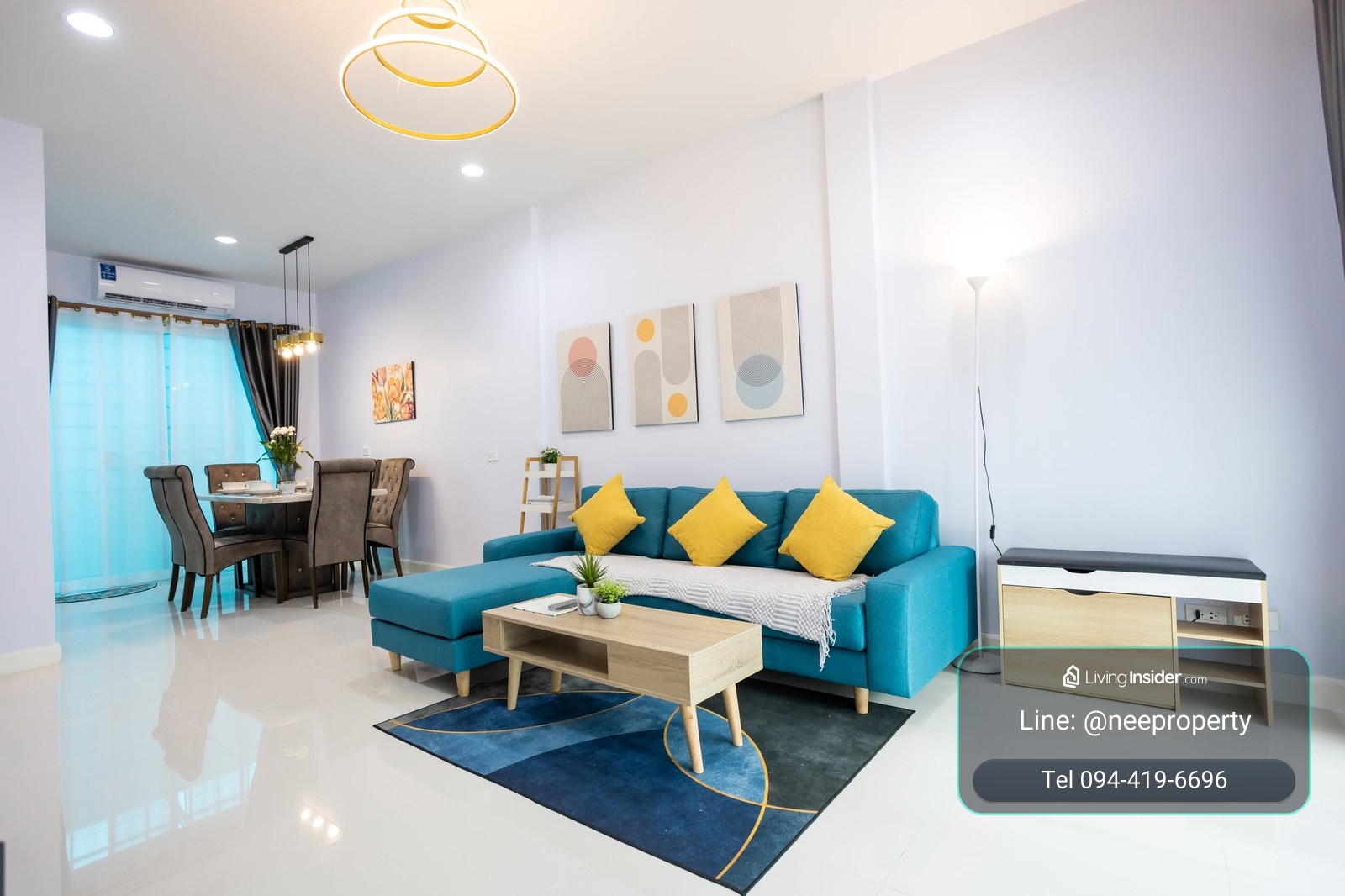 For rent, 3-story townhome, Baan Klang Muang, Lat Phrao 71, Garden View | Small village, quiet, ready to move in. – รูปที่ 2