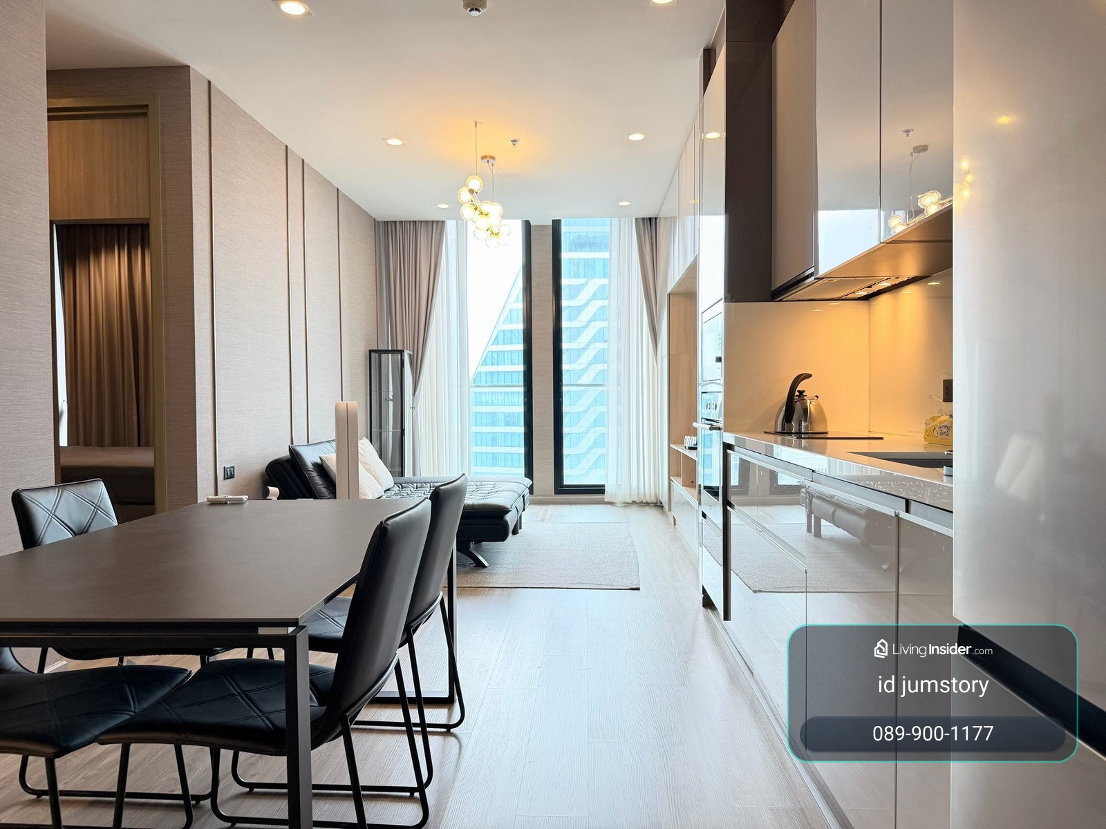 ❤️❤️For rent, 2 bedrooms, 2 bathrooms, Noble Ploenchit, connected to BTS and private elevator to the room, beautiful room, good location in the heart of Sukhumvit. Near Central Embassy If interested, please make an appointment to see the room. Welcome 😊😊 – รูปที่ 4